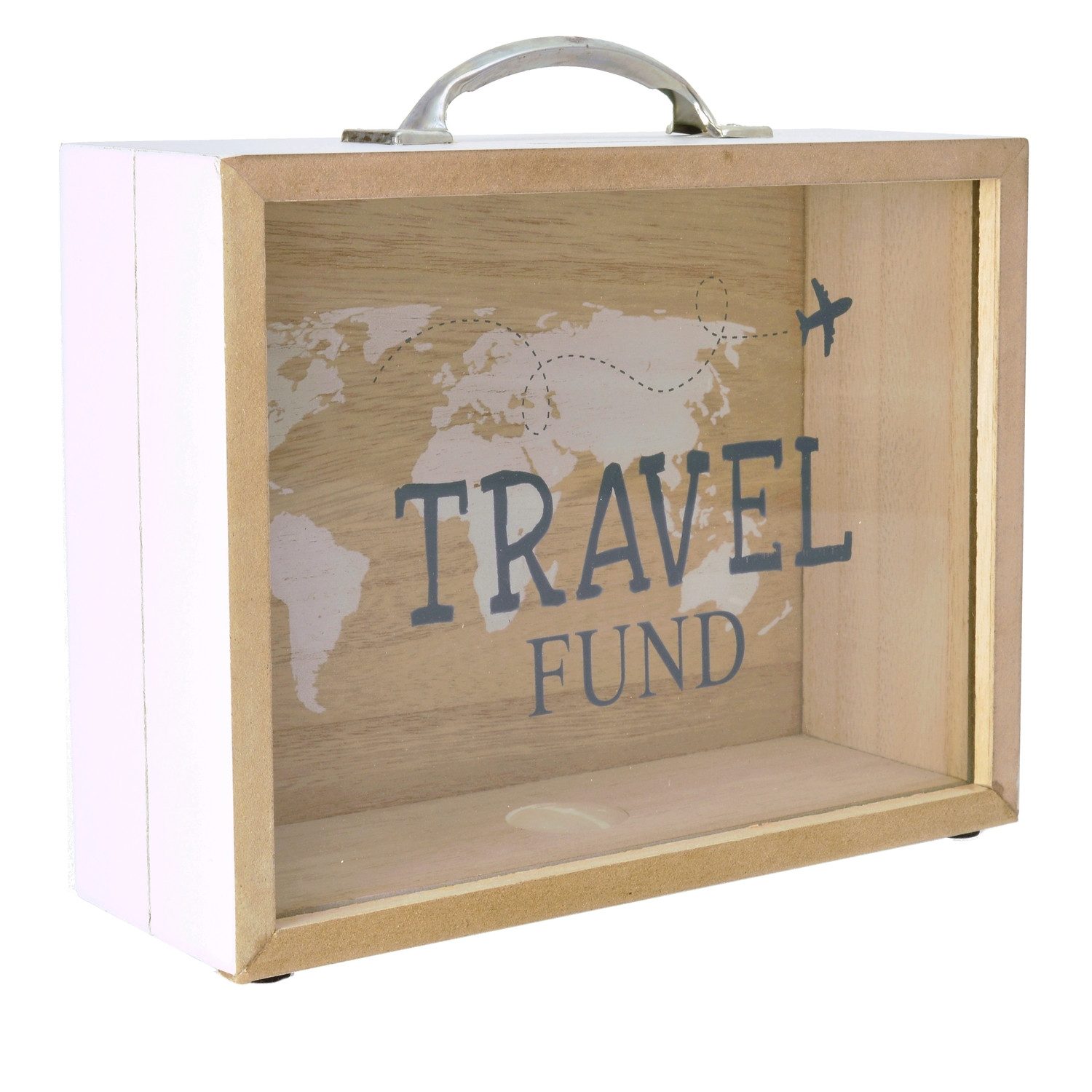 Out of the Blue Spardose Travel Fund Spardose aus Holz