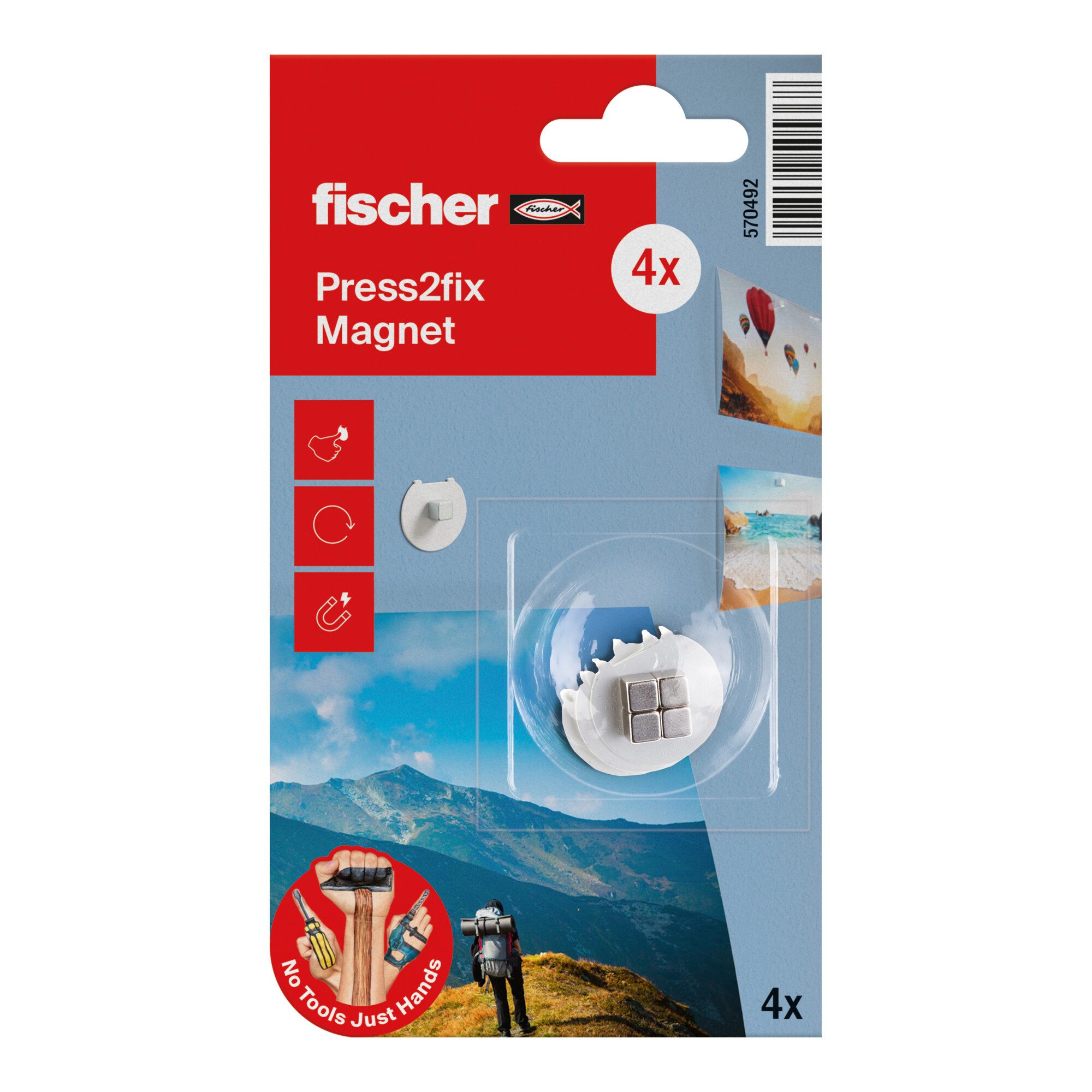 fischer Lochwand fischer Magnetkralle (4) NTJH 5 Stk