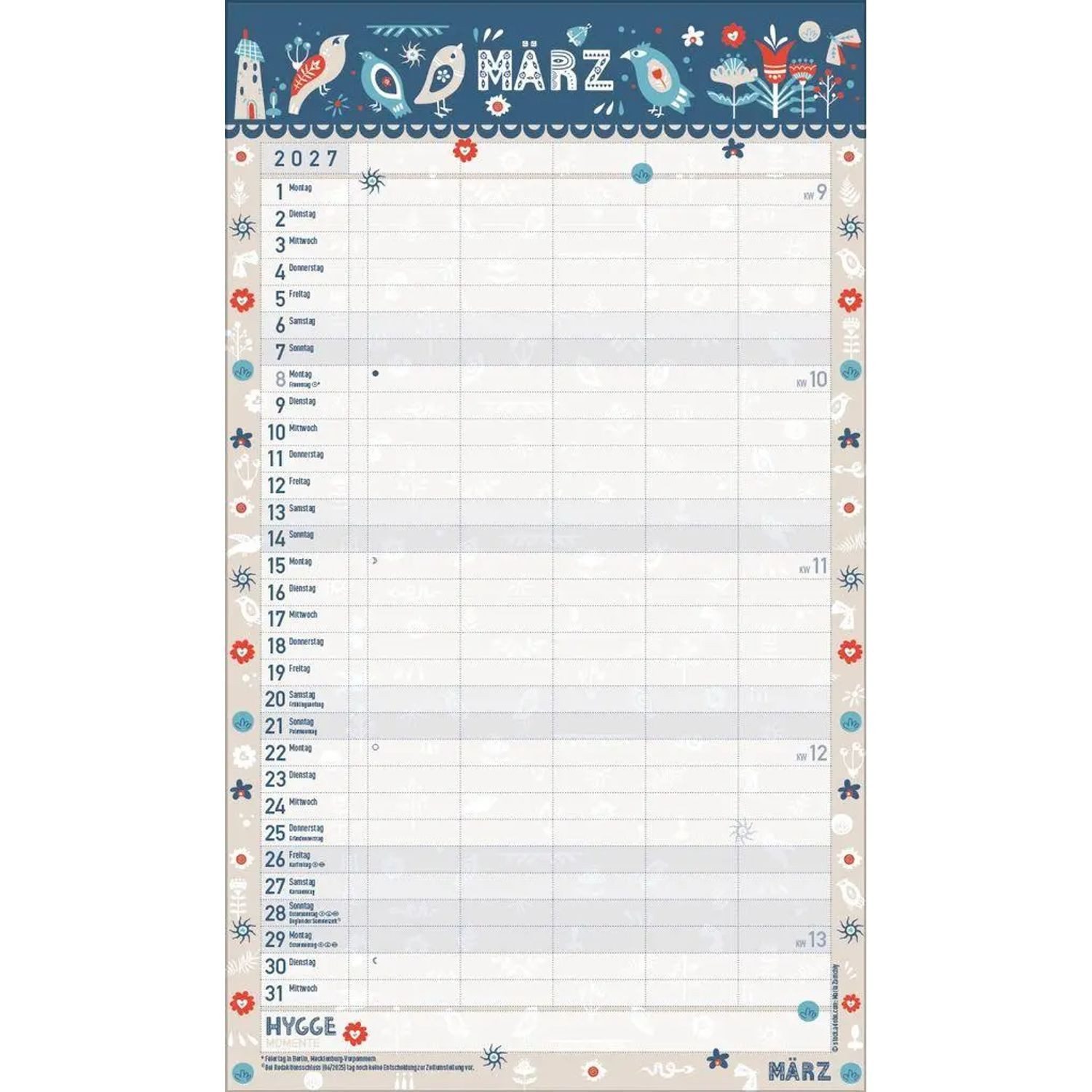 Korsch Verlag Wandkalender Hygge Planer 2027 – Bild 4 von 5