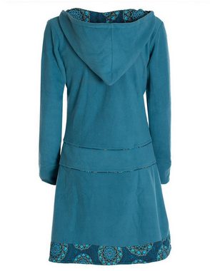 Vishes Midikleid Extra warmes Winterkleid Damen Pullover-Kleid Sweatkleid Eco-Fleece Elfen, Hippie, Goa Style