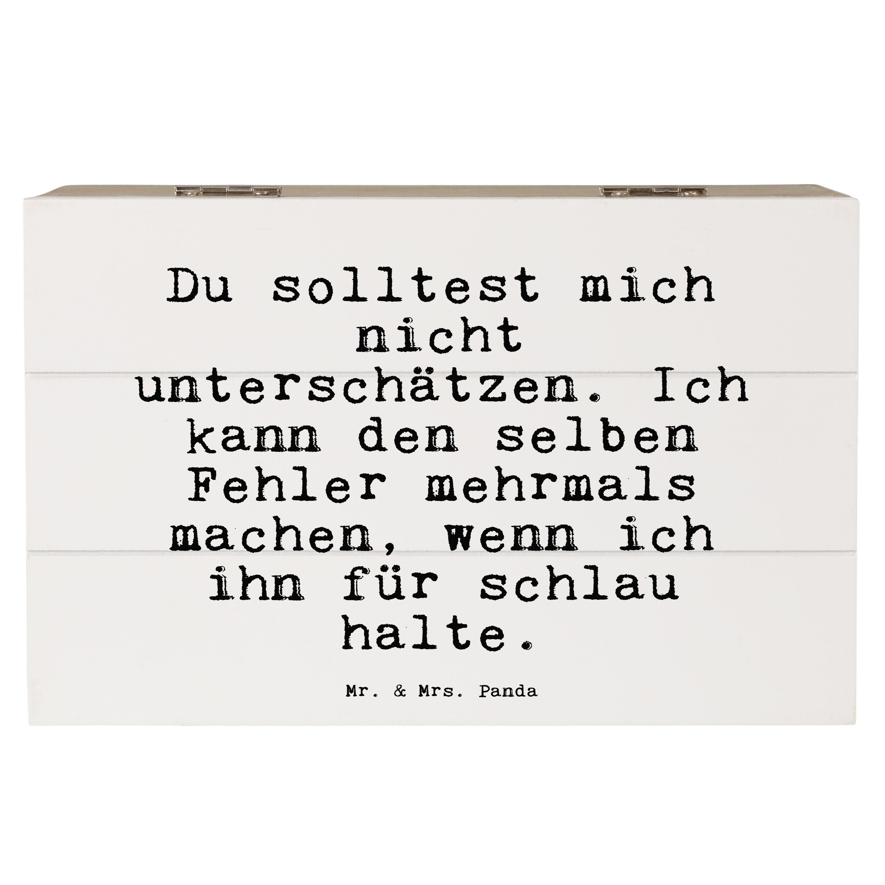 Mr. & Mrs. Panda Dekokiste »Du solltest mich nicht... Weiß Geschenk