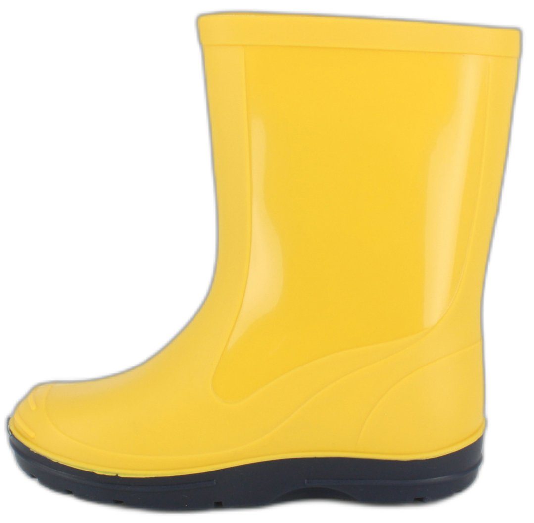 Beck Regenstiefel Basic, robuster wasserdichter Gummistiefel (für Mädchen und Jungen, in vielen Farben und Größen verfügbar) schmaler Schlupf-Stiefel, herausnehmbare Innensohle