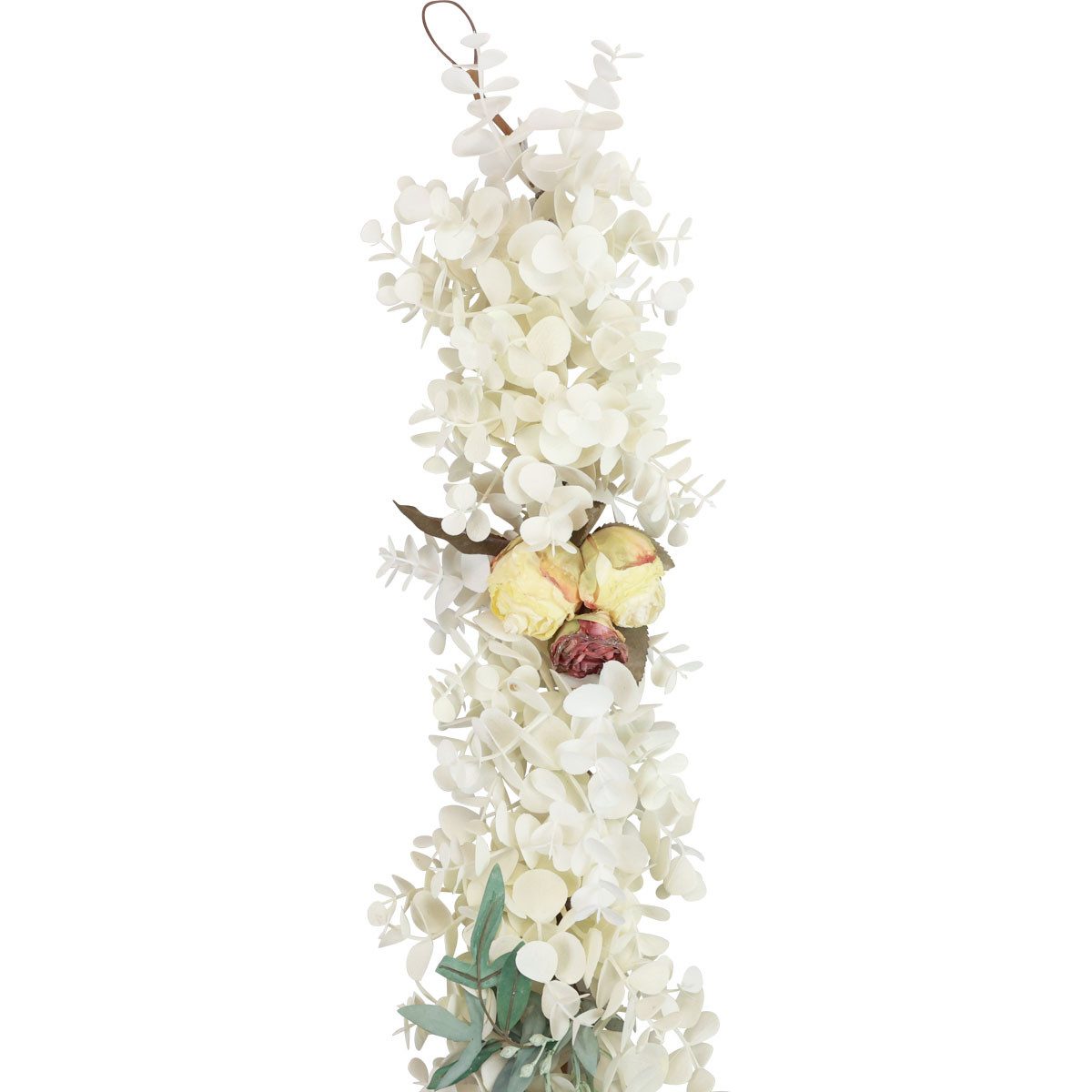 Kunstgirlande Künstliche Eukalyptus-Rosen-Girlande in Dry Optik, günstig online kaufen