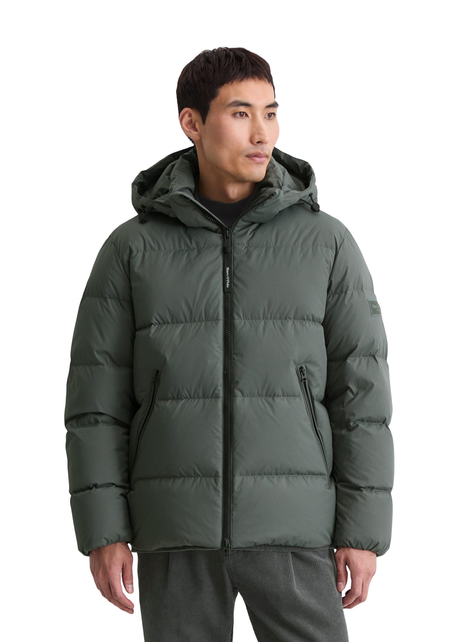 Marc O'Polo Daunenjacke mit 2-Wege-Zipper und abnehmbarer Kapuze günstig online kaufen