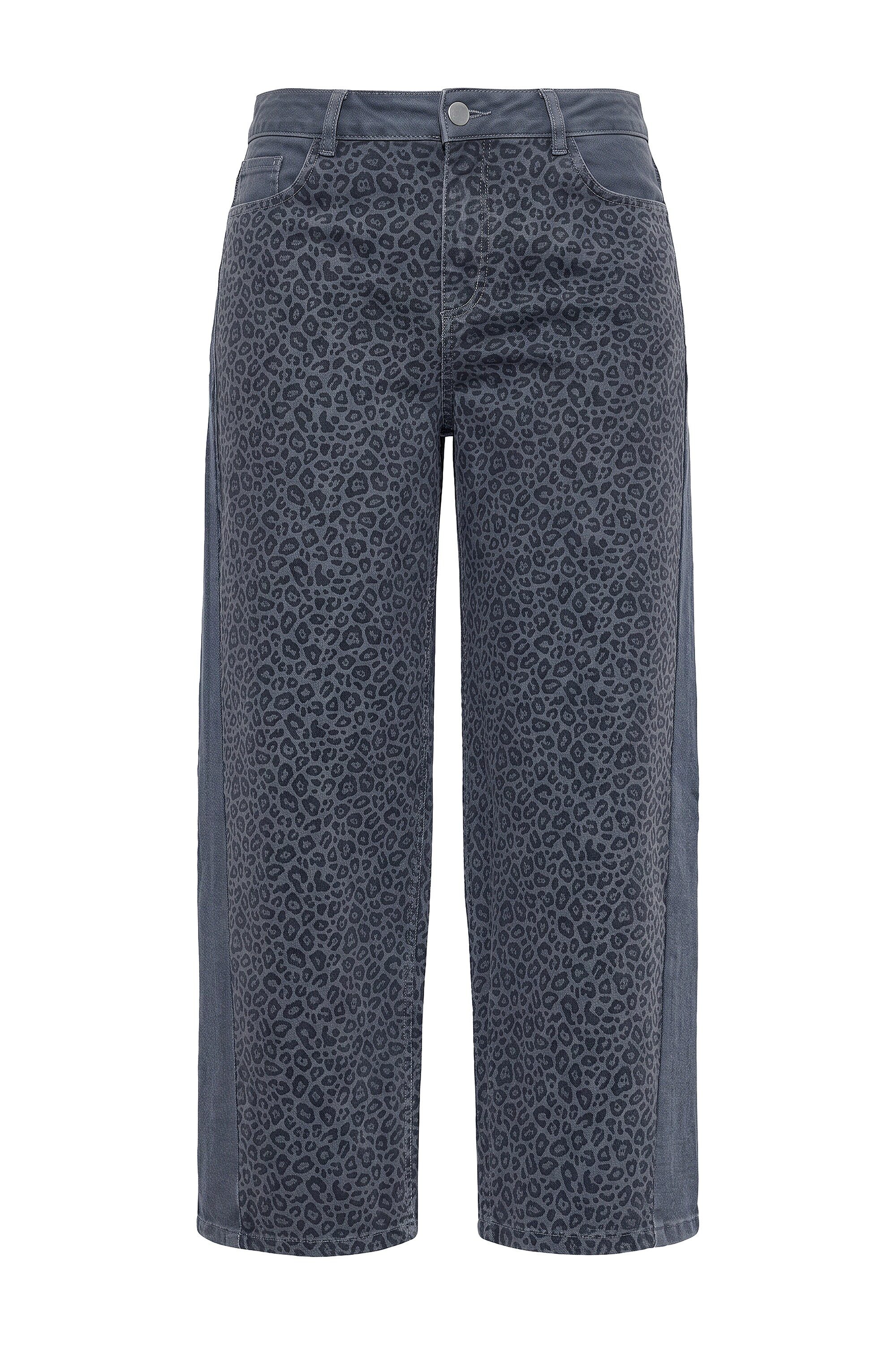 Angel of Style Regular-fit-Jeans Barrel-Jeans Barrel-Fit Leo-Patchoptik 5-Pocket