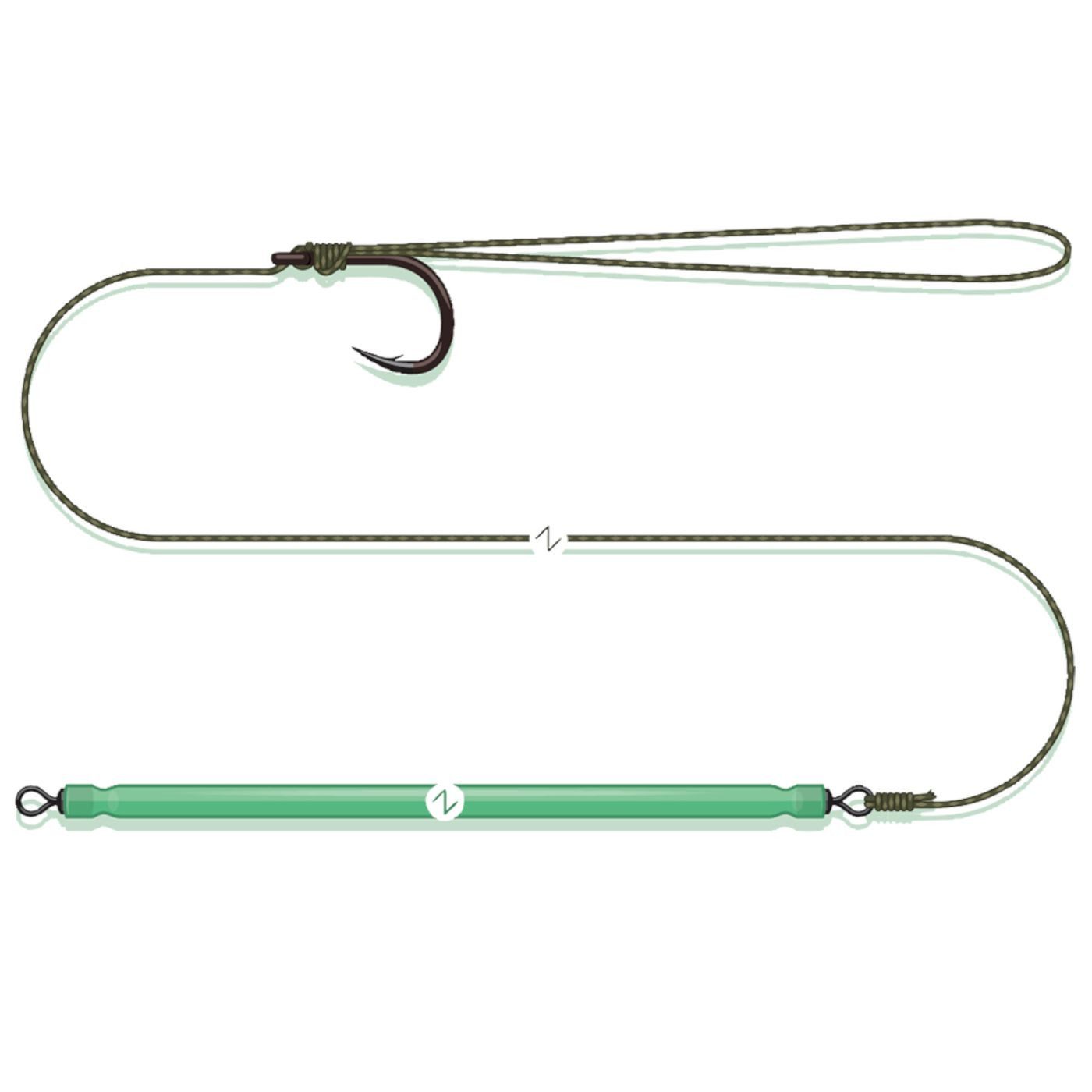 MADCAT Vorfachschnur Madcat Bungee Pellet Rig - Wallervorfach, 65 m Länge, (1-St)