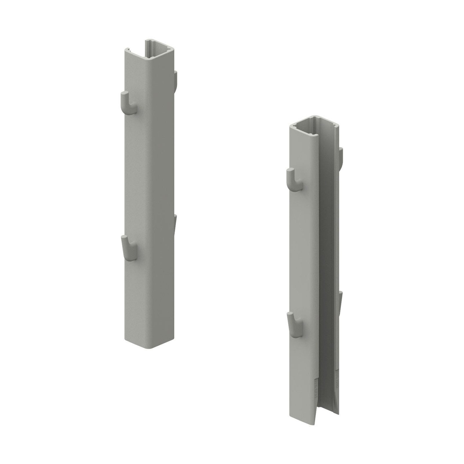 Kesseböhmer Möbelbeschlag Korbhalter DISPENSA-X für höhenverstellbare Tragrahmen (2 St), für eine Mindestauszugslänge von 270 mm, silbergrau
