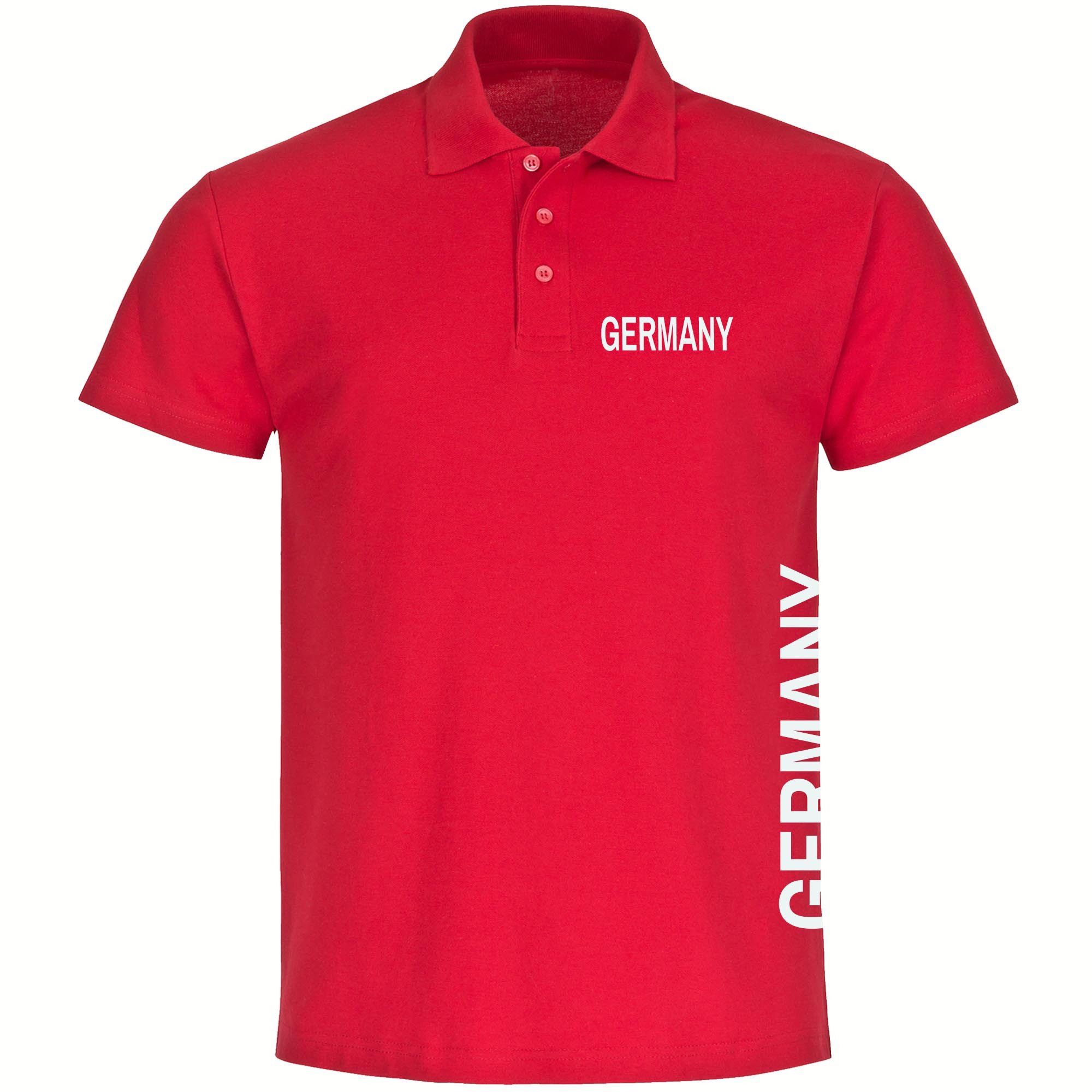 multifanshop Poloshirt Germany - Brust & Seite - Polo