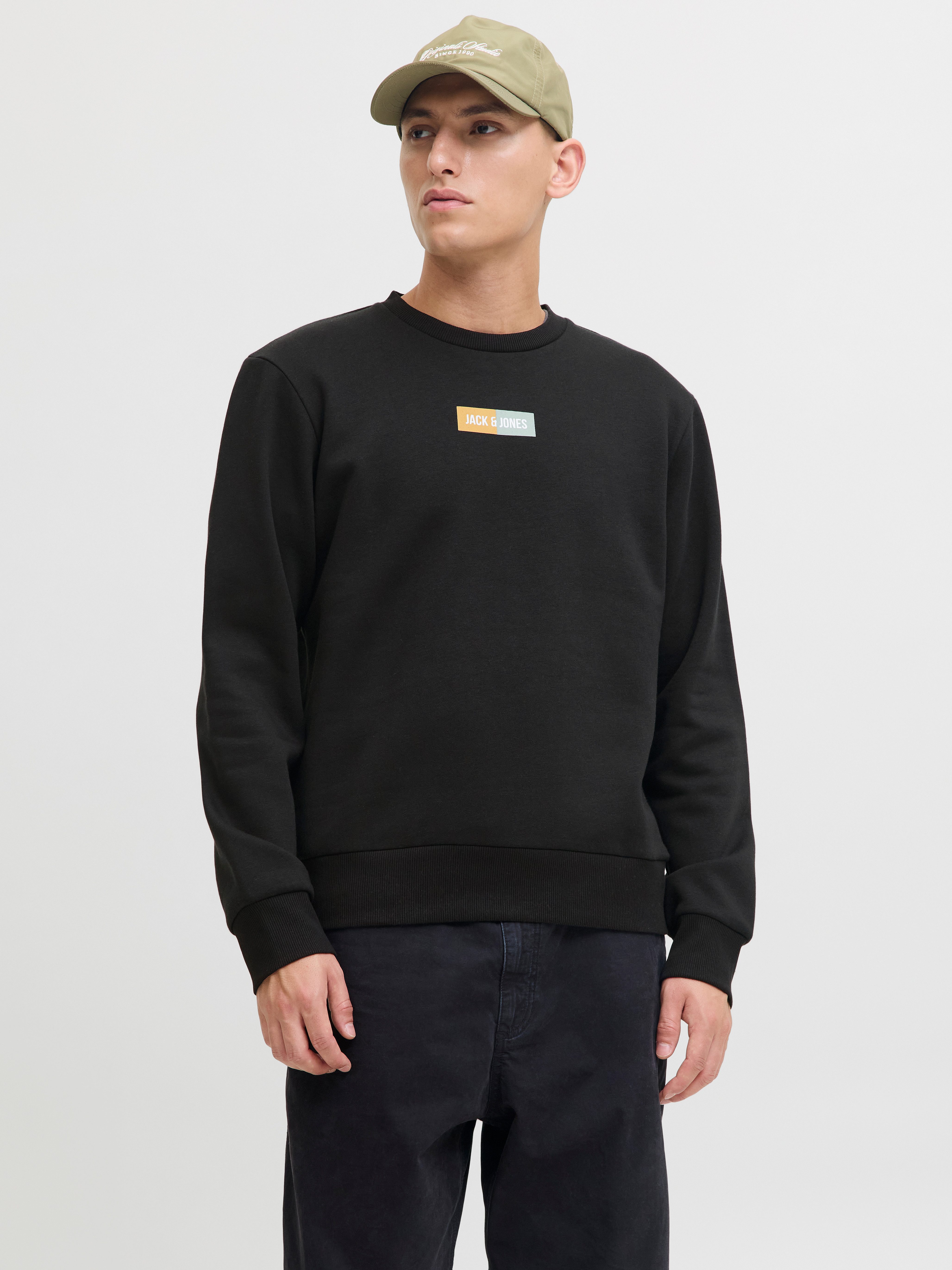 Jack & Jones Sweater JJPAN SWEAT CREW NECK günstig online kaufen