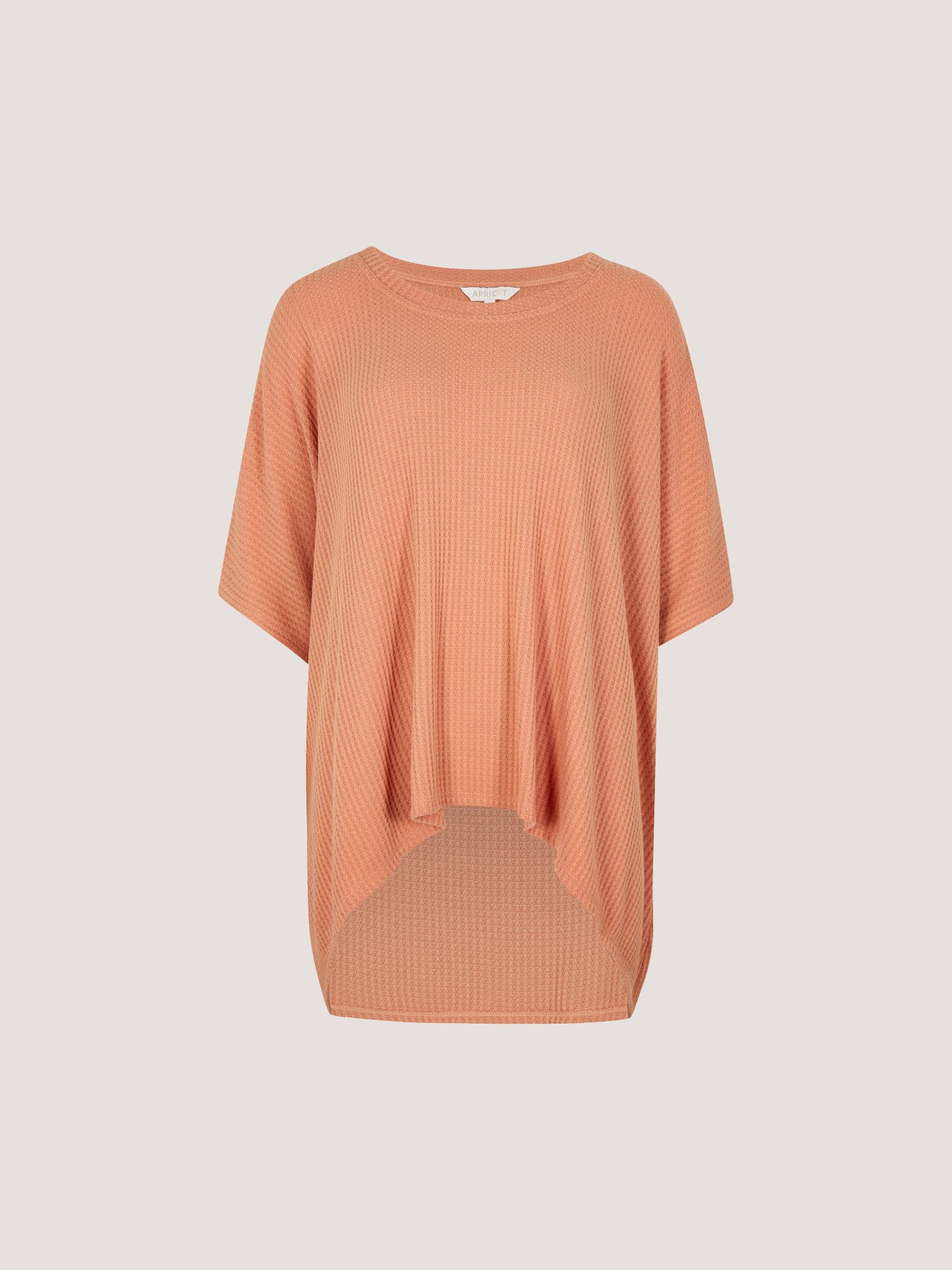 Fledermausshirt Waffelstrick-Tunika