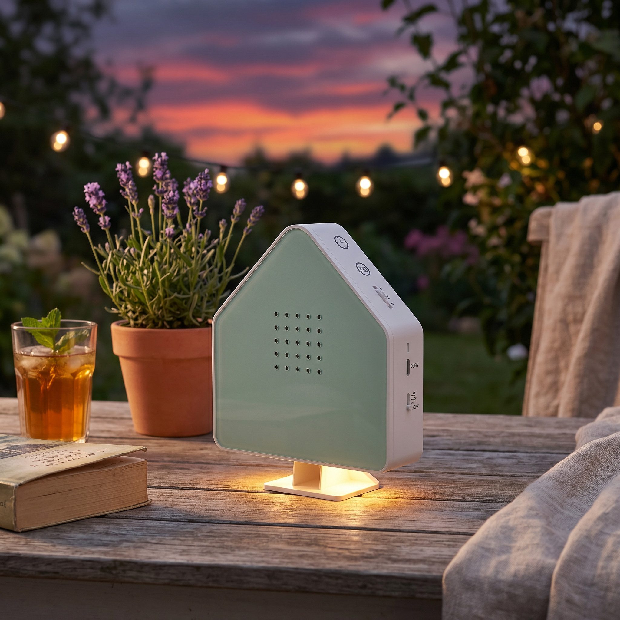 Northpoint LED Dekolicht Naturgeräuschebox Vogelzwitscher Bewegungsmelder Licht Aufladbar – Bild 5 von 5