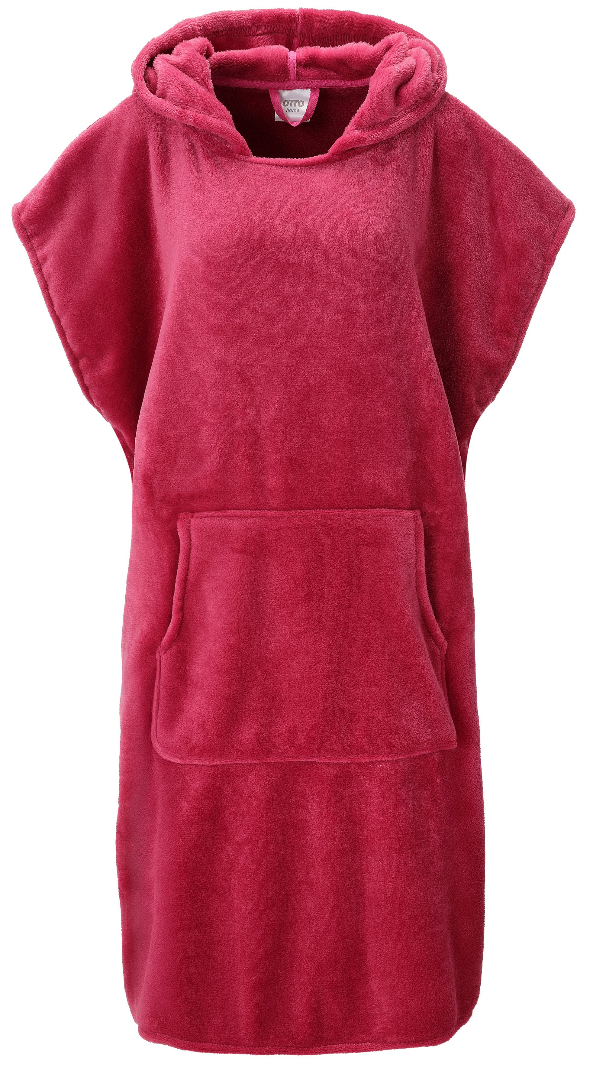 OTTO home Badeponcho Miia, Surfponcho ideal für Sauna, Spa & im Urlaub, Langform, Microfaser, Kapuze, weich und kuschelig, plüsch, Unisex, für Damen und Herren