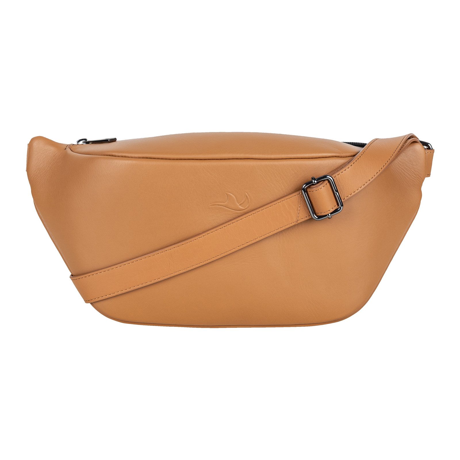 MANTA Bauchtasche Echtleder Belt Bag, stylische Bauchtasche zum Umhängen, Crossbody Bag, Echtes Leder