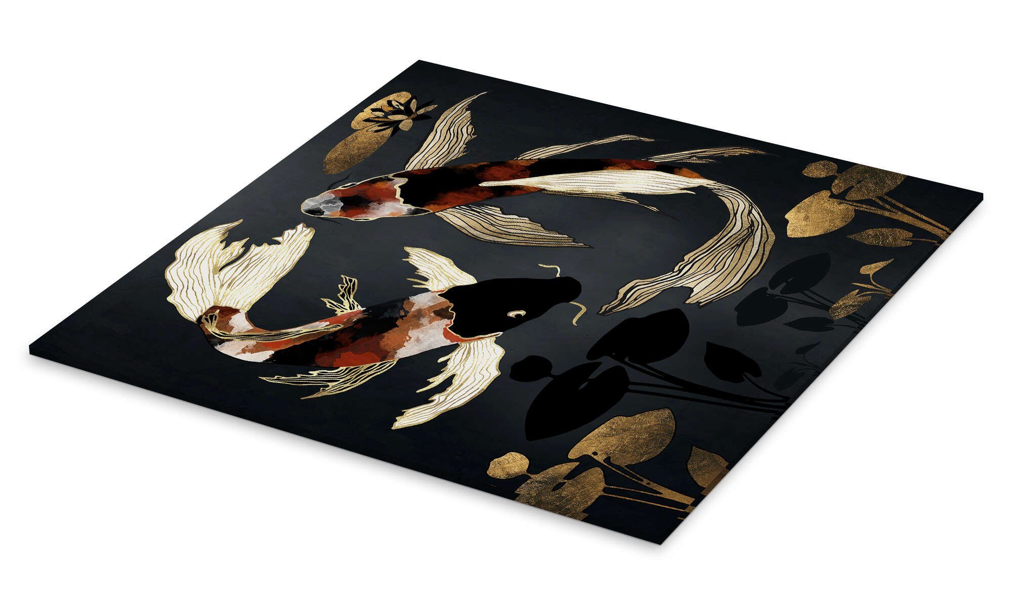 Posterlounge Wandbild Metallische Koi IV, SpaceFrog Designs, erhältlich als günstig online kaufen