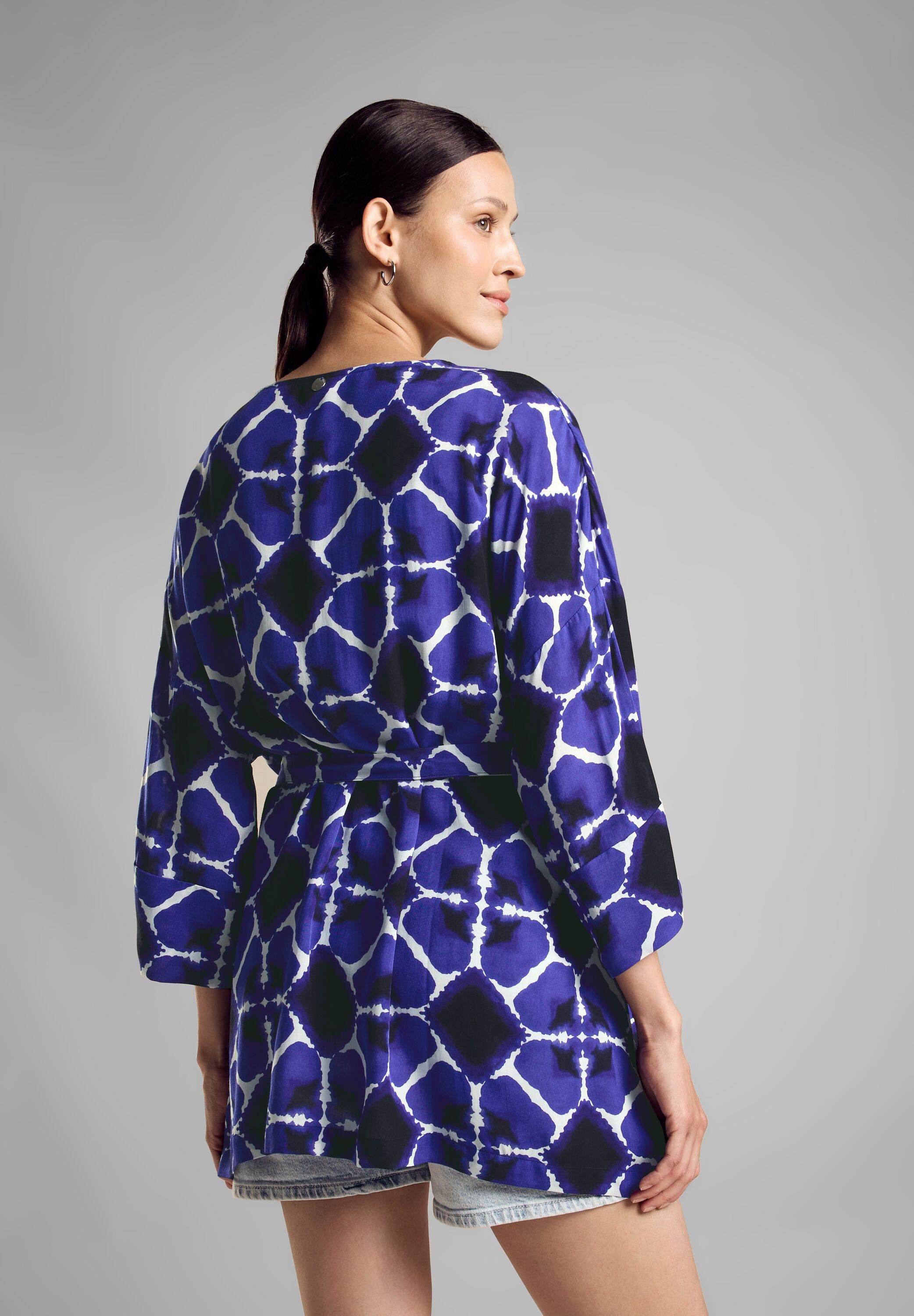 STREET ONE Wickelbluse mit 3/4 Ärmeln