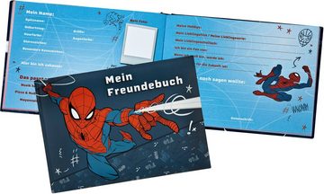 Scooli Buch Spiderman, Set, 3 St., bestehend aus Freundebuch, Heftbox und Aufgabenheft