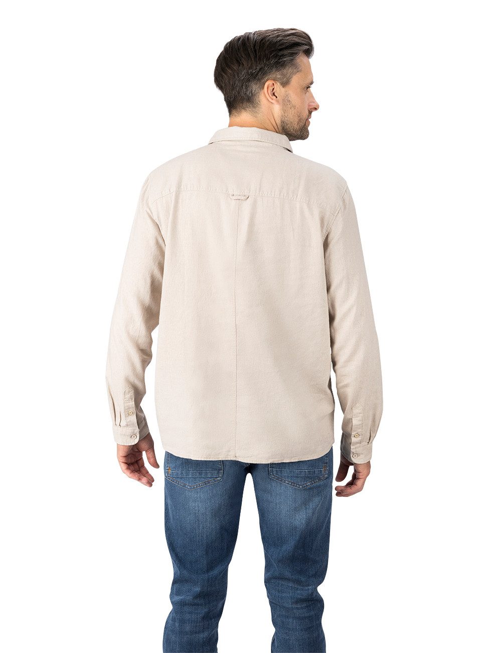 riverso Langarmhemd riverso Herren Leinen Hemd günstig online kaufen