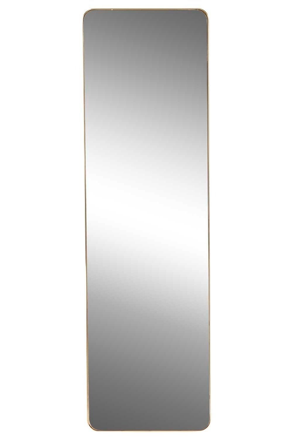 Home4You Spiegel TAINA, B 30 x H 100 cm, Rahmen in Goldfarben, Metall, lackierte Rahmenoberfläche