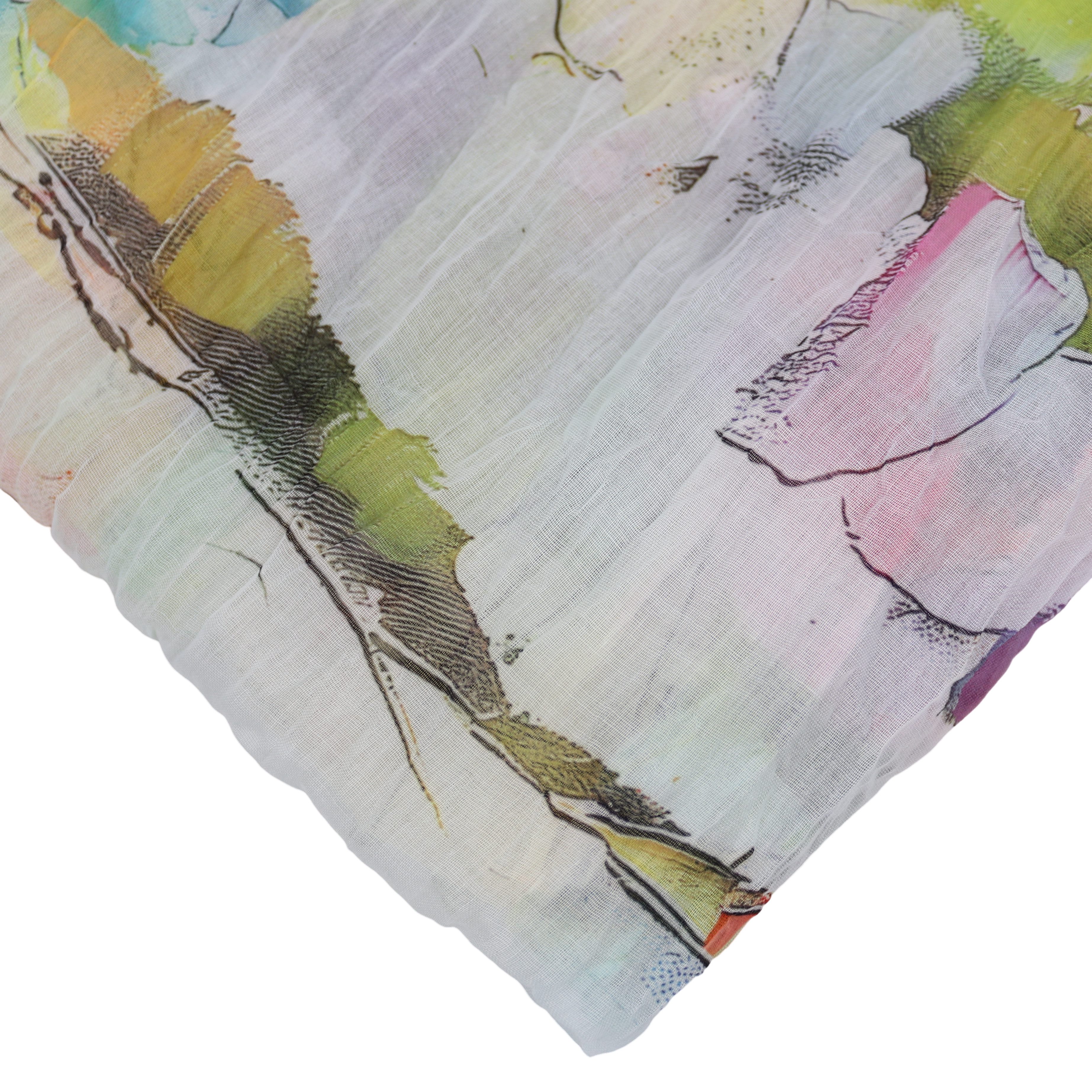MIRROSI Loop Damen Schal mit Bunt-Muster Weich, Schlauchschal, (zweimal um den Hals wickelbar, ca.45x75cm), Damen Halstuch ideal für Frühling, Sommer oder Herbst
