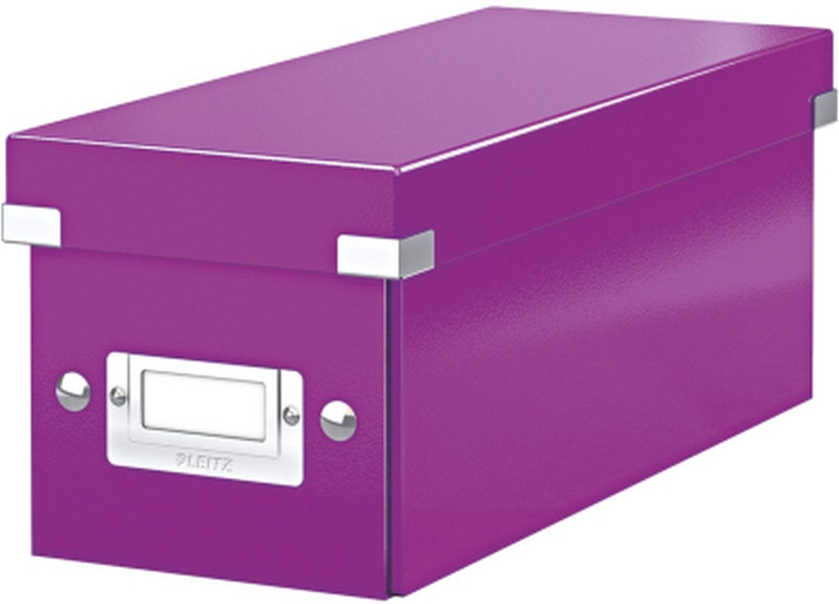 Aufbewahrungsbox Ablagebox Click & Store CD violett