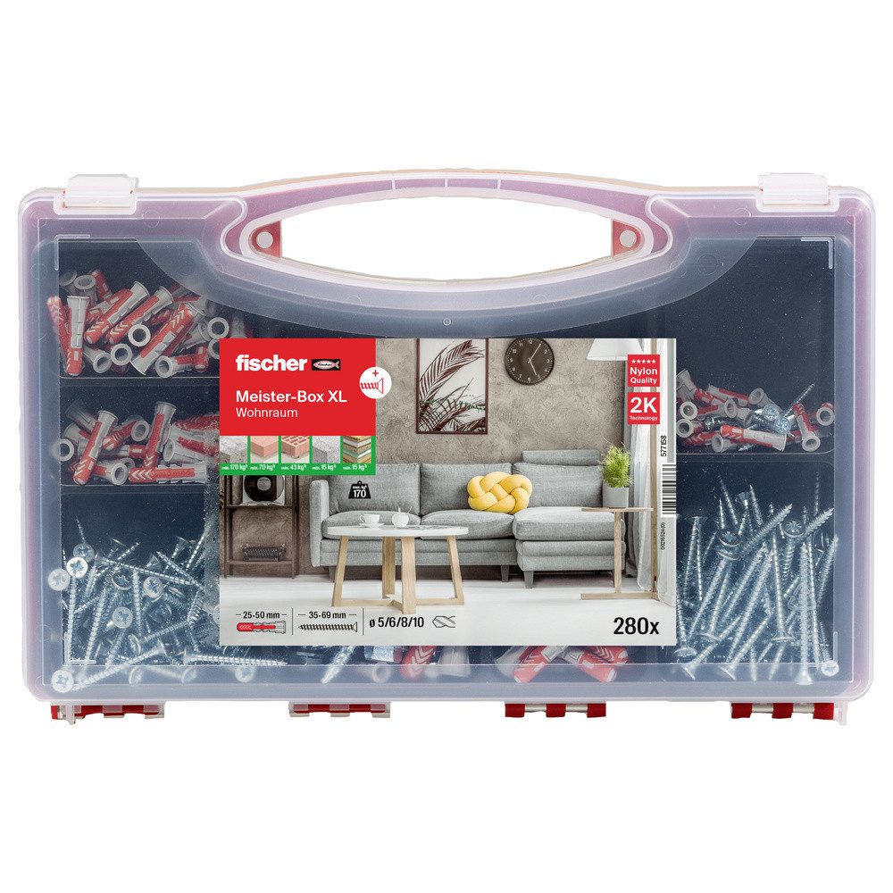 Fischer Dübel-Set Fischer 577158 Meister-Box XL Befestigungsset 210 St.
