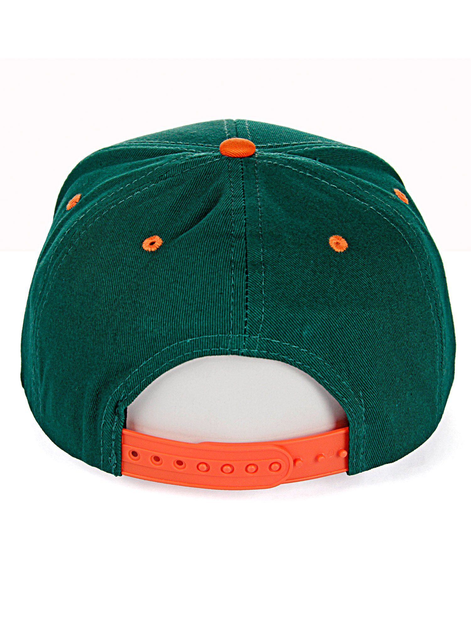Baseball Sittingbourne Schirm Cap RedBridge kontrastfarbigem mit grün-orange