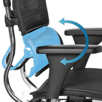 hjh OFFICE Drehstuhl Luxus Chefsessel ERGOHUMAN BASE ONE Netzstoff (1 St), Bürostuhl ergonomisch