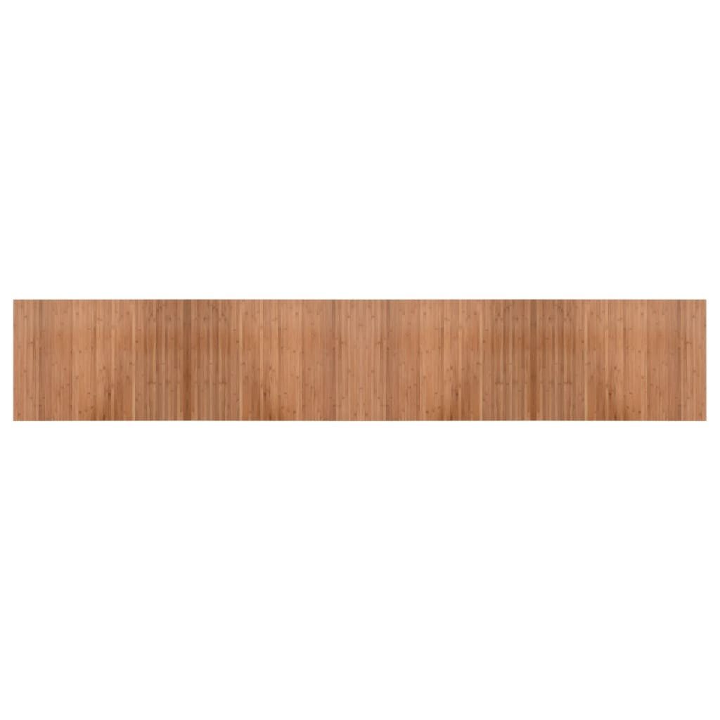 Teppich 70 x 400 cm Teppich Rechteckig Natur 70x400 cm Bambus