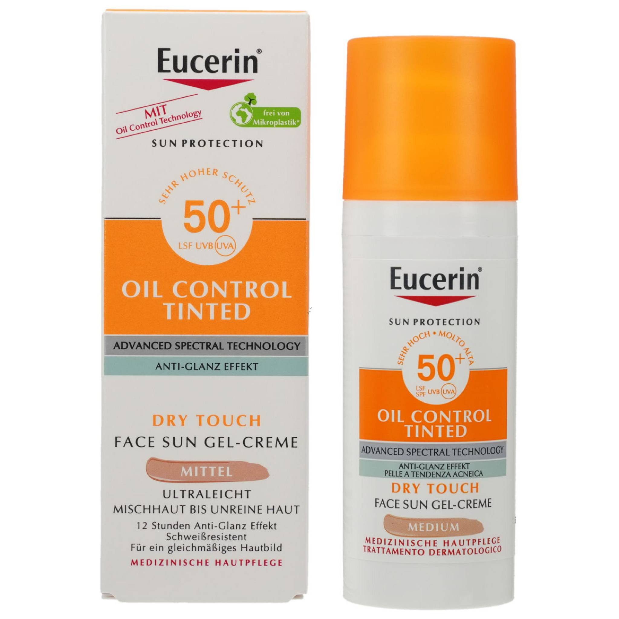 Beiersdorf AG Sonnenschutzcreme EUCERIN Sun Oil Control tinted Creme LSF 50+ mitt.