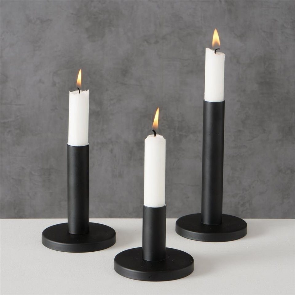 BOLTZE Kerzenleuchter Malko (Set, 3 St), aus Eisen, Als Dekoration oder  Beleuchtung