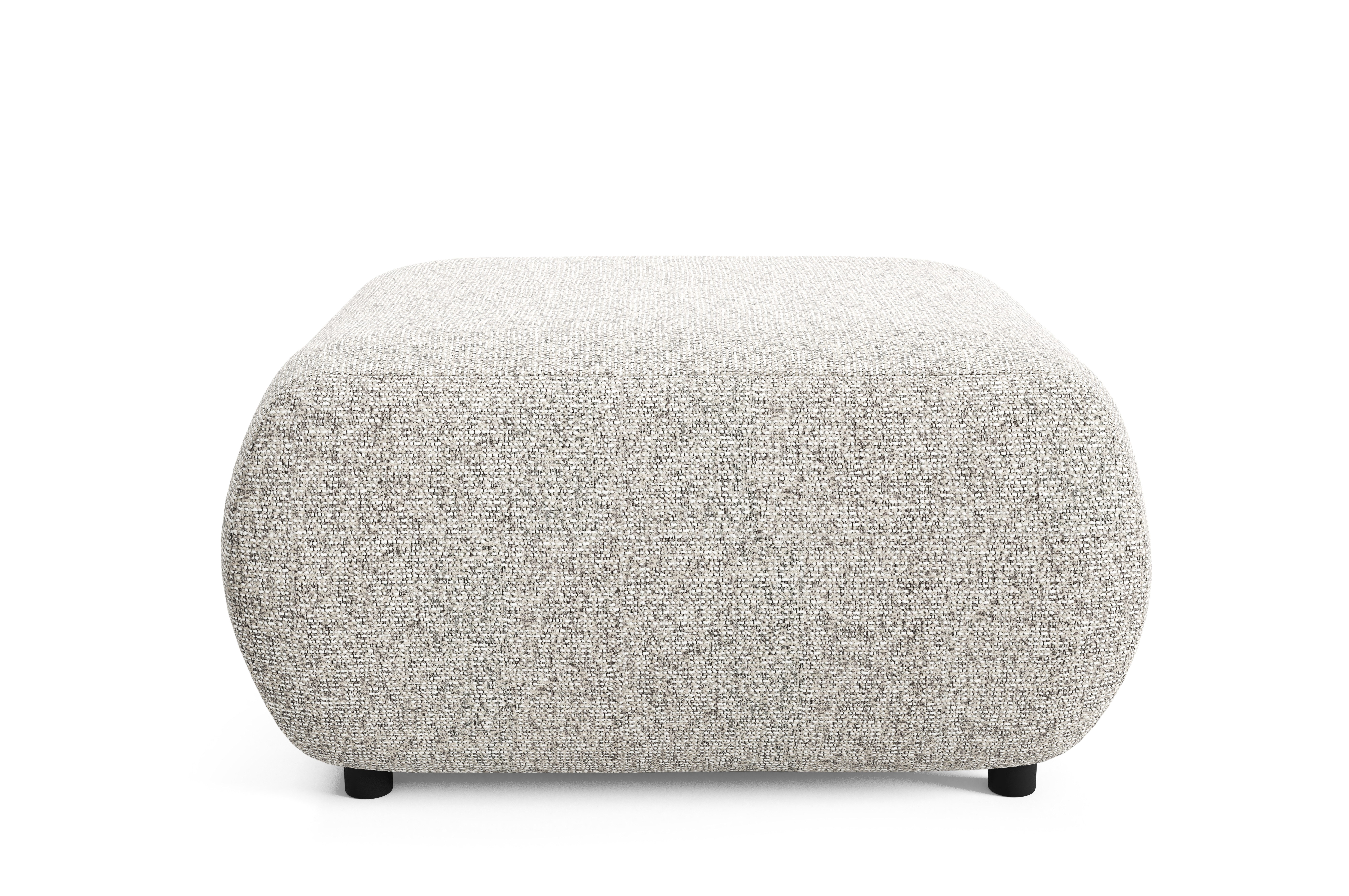 Goldstoff Pouf "PUENTE" Sitzpouf mit PUR-Schaum - Moderne Ottoman für Wohnräume (Pouffe Wohnzimmer Modern - Gepolsterter Relaxhocker 88 cm, Quadratischer Lounge Pouf - Komfortabler Polsterhocker), Designer Wohnhocker 88x88 cm - Stilvolle Fußablage Lounge