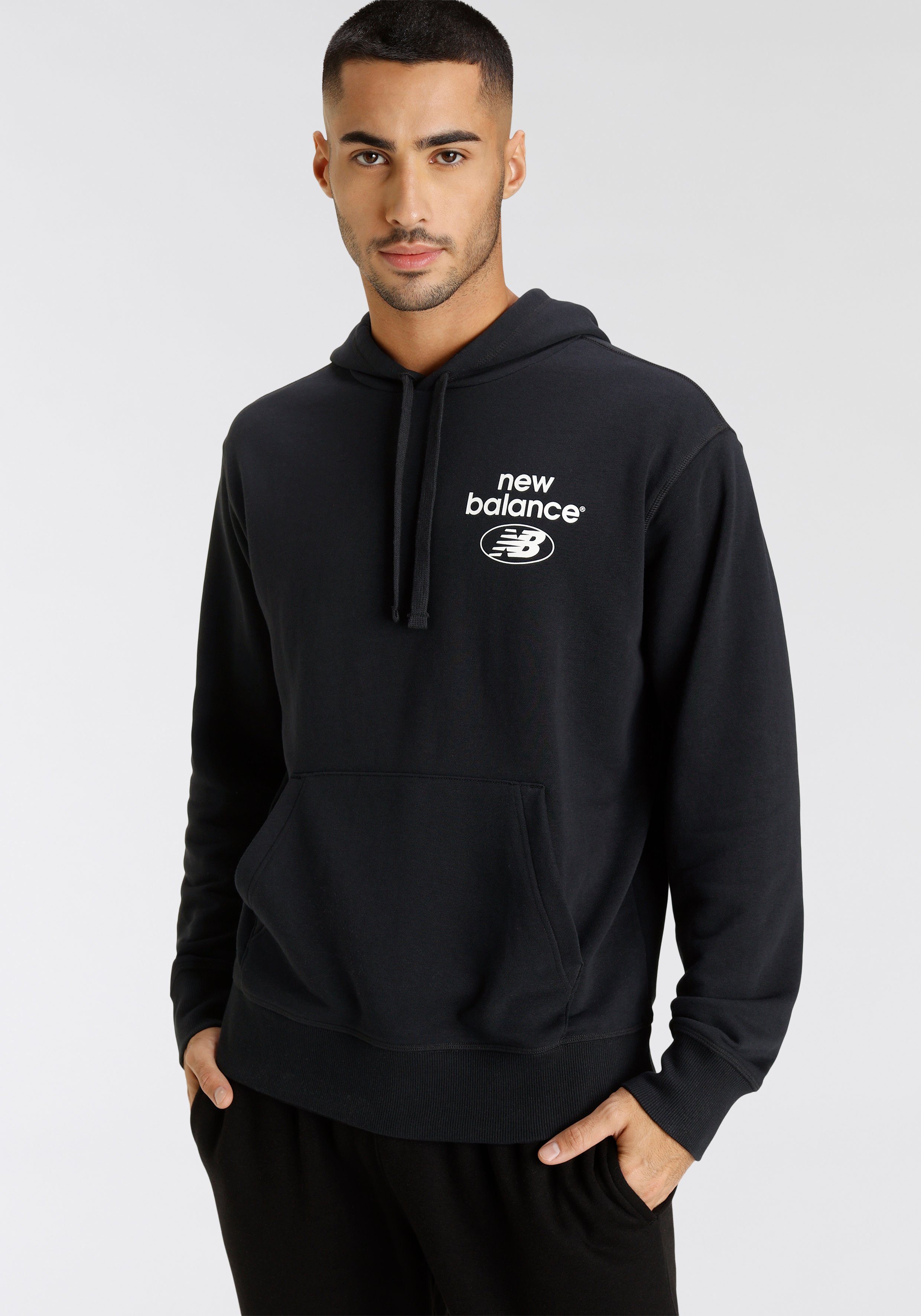 New Balance Black Kapuzensweatshirt NB ESSENTIALS HOODIE