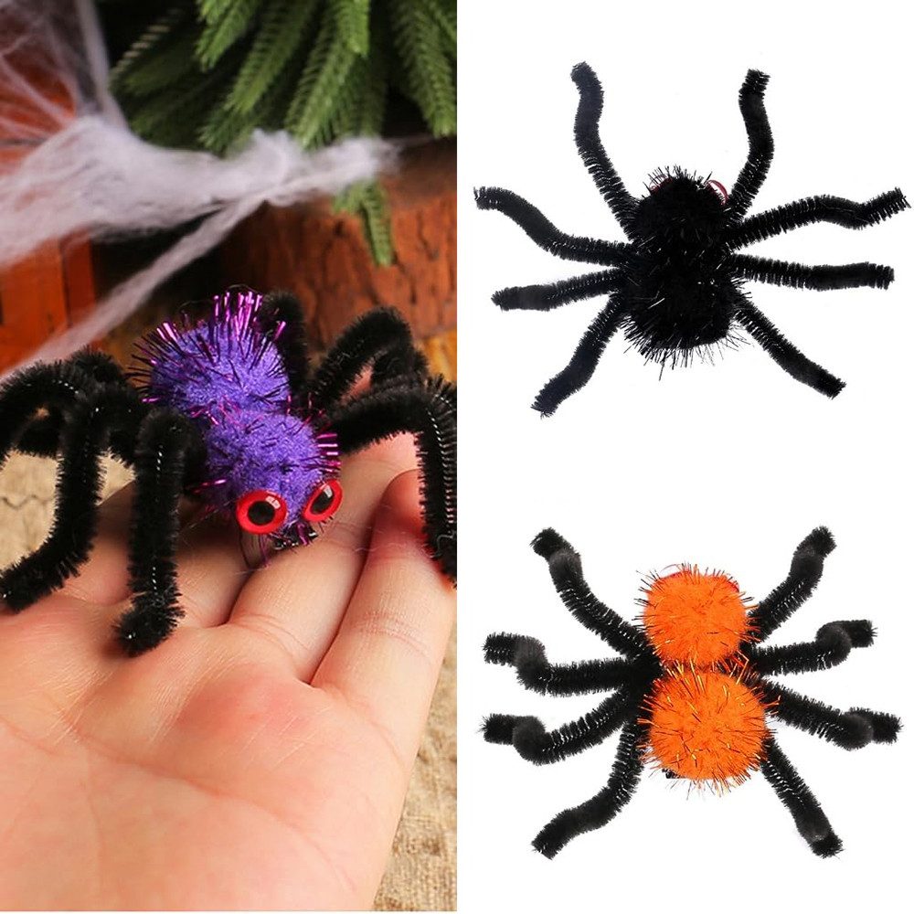 Coonoor Haarspange Spinnen haarschmuck kinder haarclips halloween haarspangen, 4-tlg.