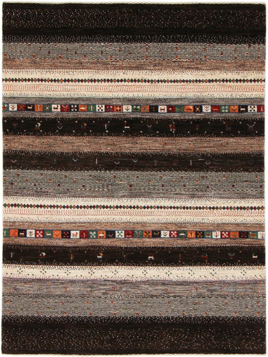Orientteppich Perser Gabbeh Loribaft Nowbaft 146x198 Handgeknüpfter Moderner, Nain Trading, rechteckig, Höhe: 12 mm