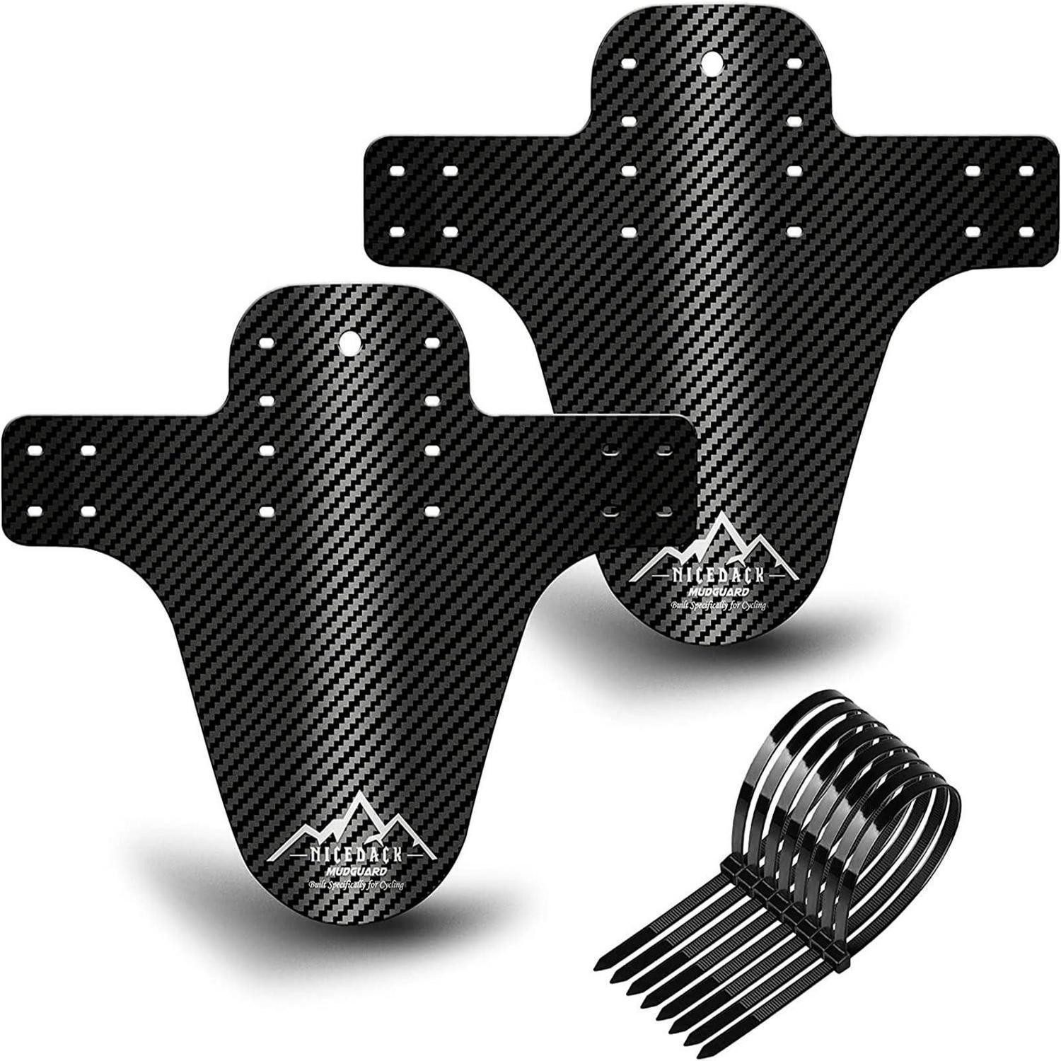 LuxusKollektion Schutzblech Schutzbleche MTB Fahrrad vorne hinten B-Silbernes Logo 2pcs