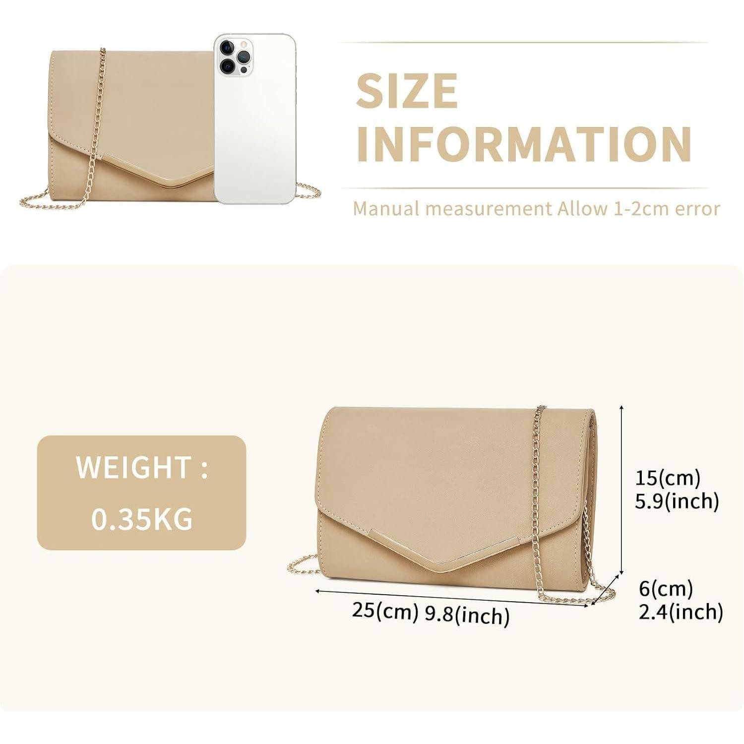 LuxusKollektion Clutch Damen Umschlag Clutch Elegant Abendtasche Kette Hochzeit Party Prom