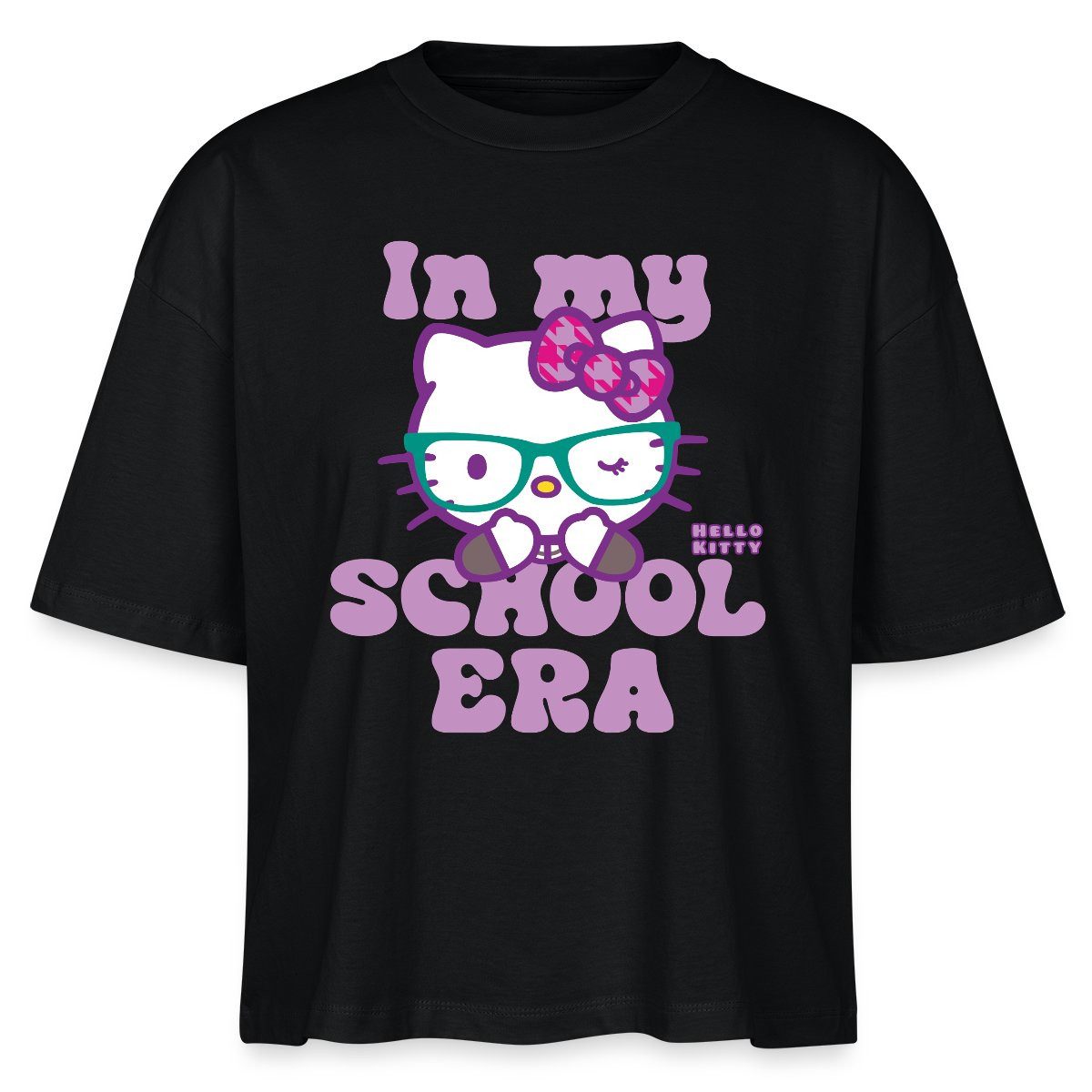Spreadshirt T-Shirt Hello Kitty Schulkind In My School Era Boxy Shirt Damen (1-tlg)