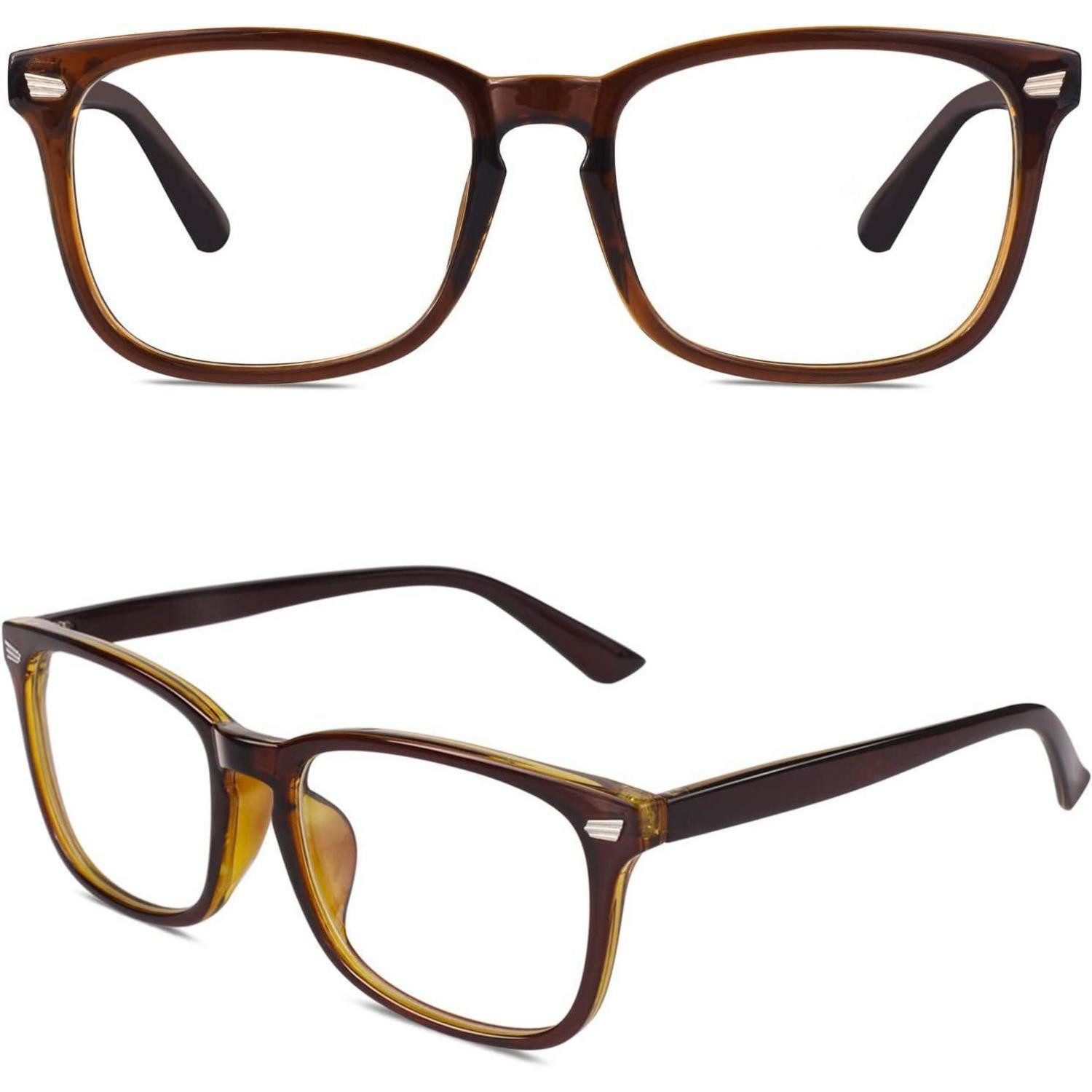 LuxusKollektion Retrosonnenbrille Oversized Nerdbrille Streberbrille Pantobrille Klarglas Fashion