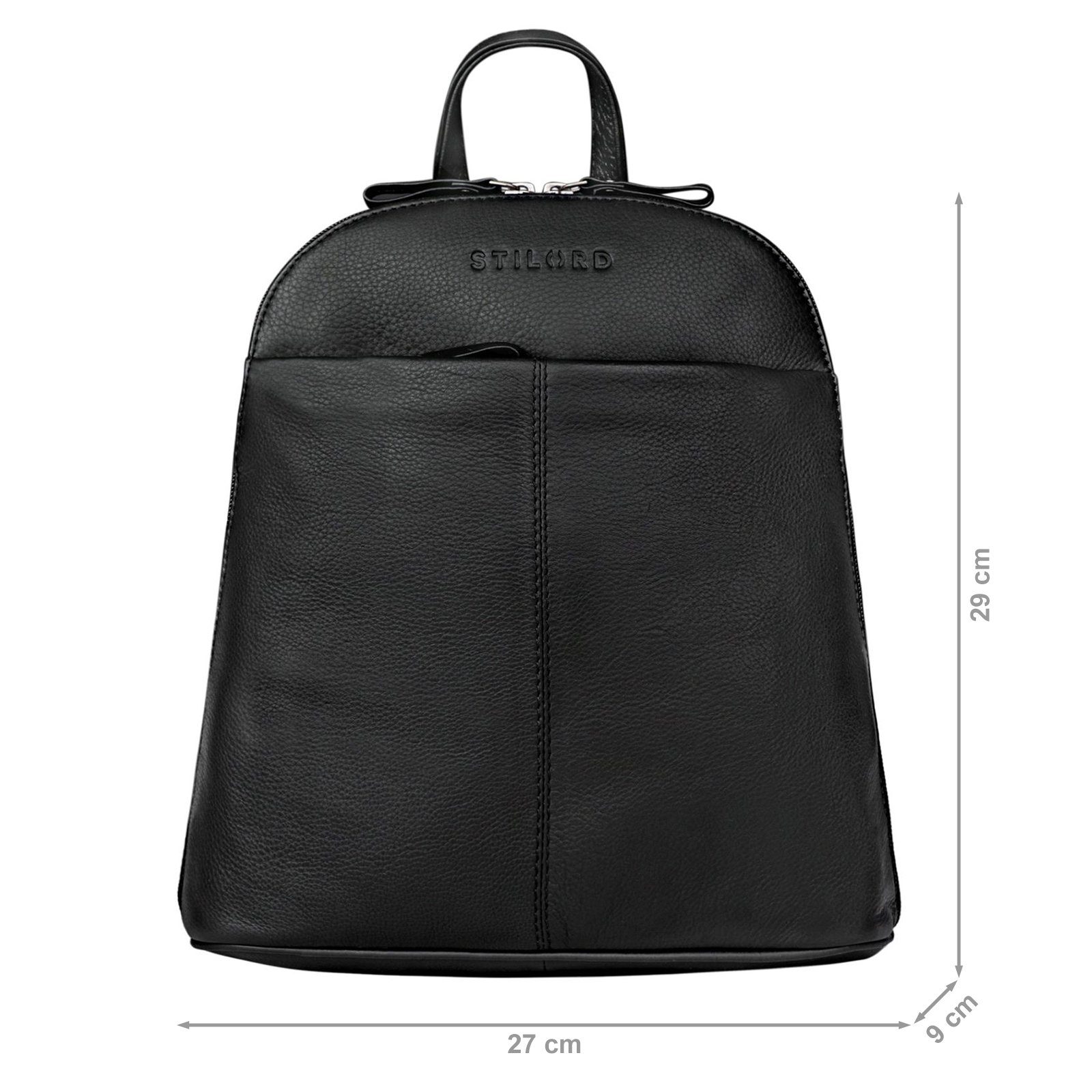 STILORD Cityrucksack "Olivia" City Rucksack Damen Leder Rucksackhandtasche Daypack