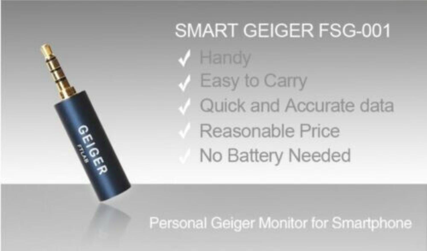 Smart (1-St) Geigerzähler, Strahlenmessgerät Ft Smartphone Sensor Lab für Geiger FSG-001 Smart