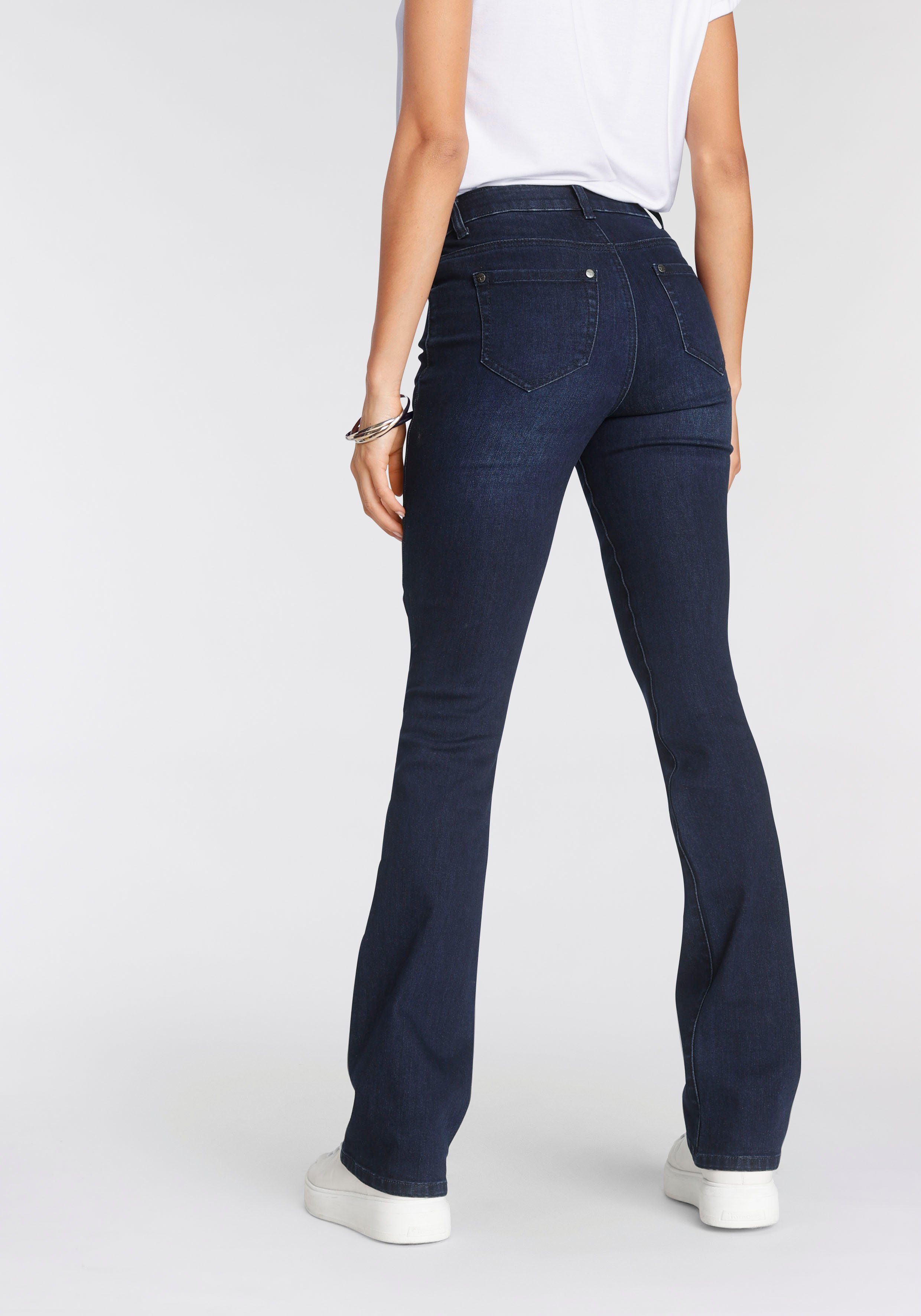 Tamaris Bootcut-Jeans normale Leibhöhe, Bootcut, mit günstig online kaufen