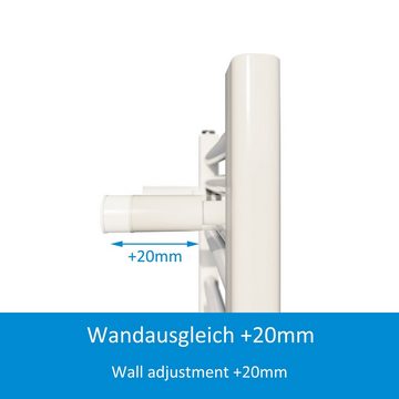 Aquabad® Badheizkörper VIRGO Handtuch Heizkörper Mittelanschluss 50mm, 40x120cm, 350W