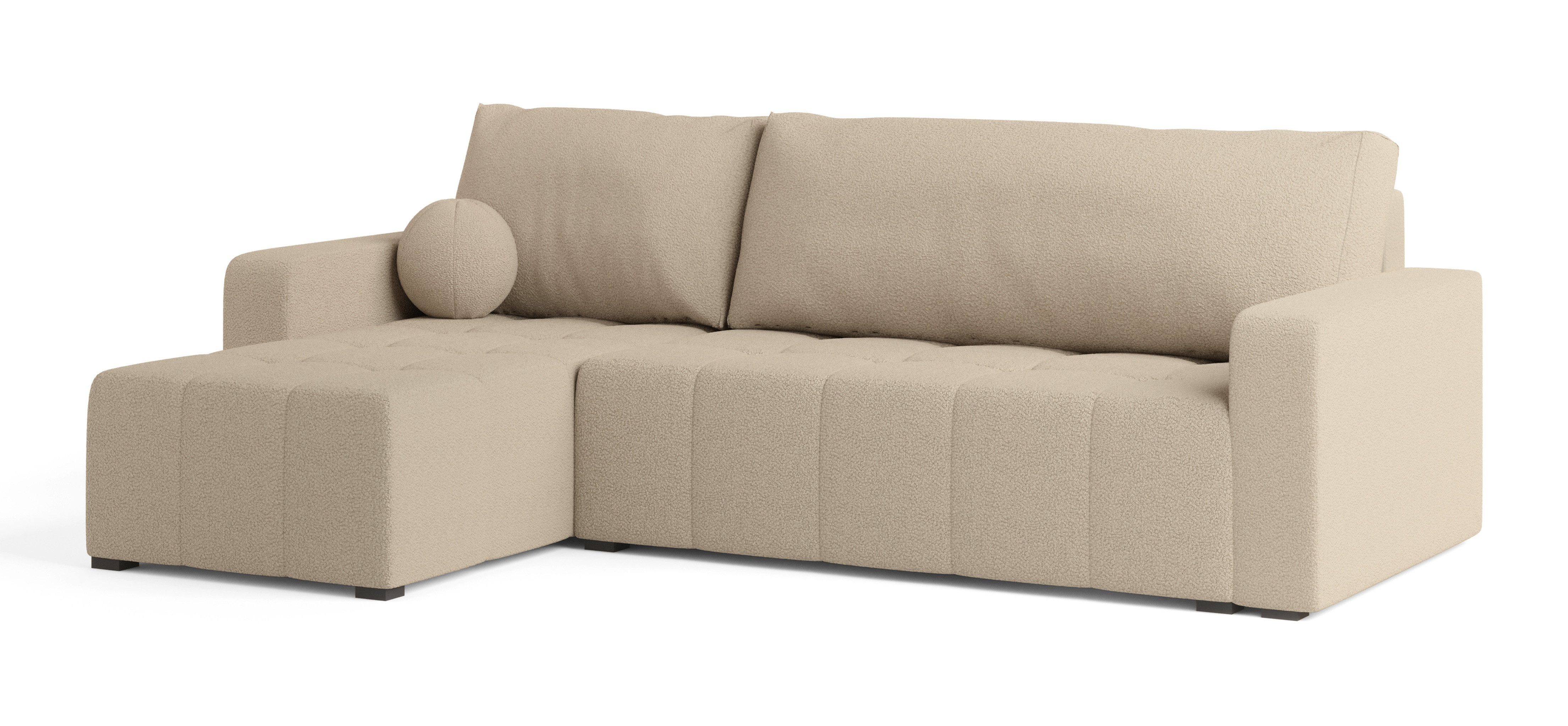 Masseno Ecksofa VOLIRA mit Schlaffunktion L-Form, Sofa mit Bettkasten günstig online kaufen
