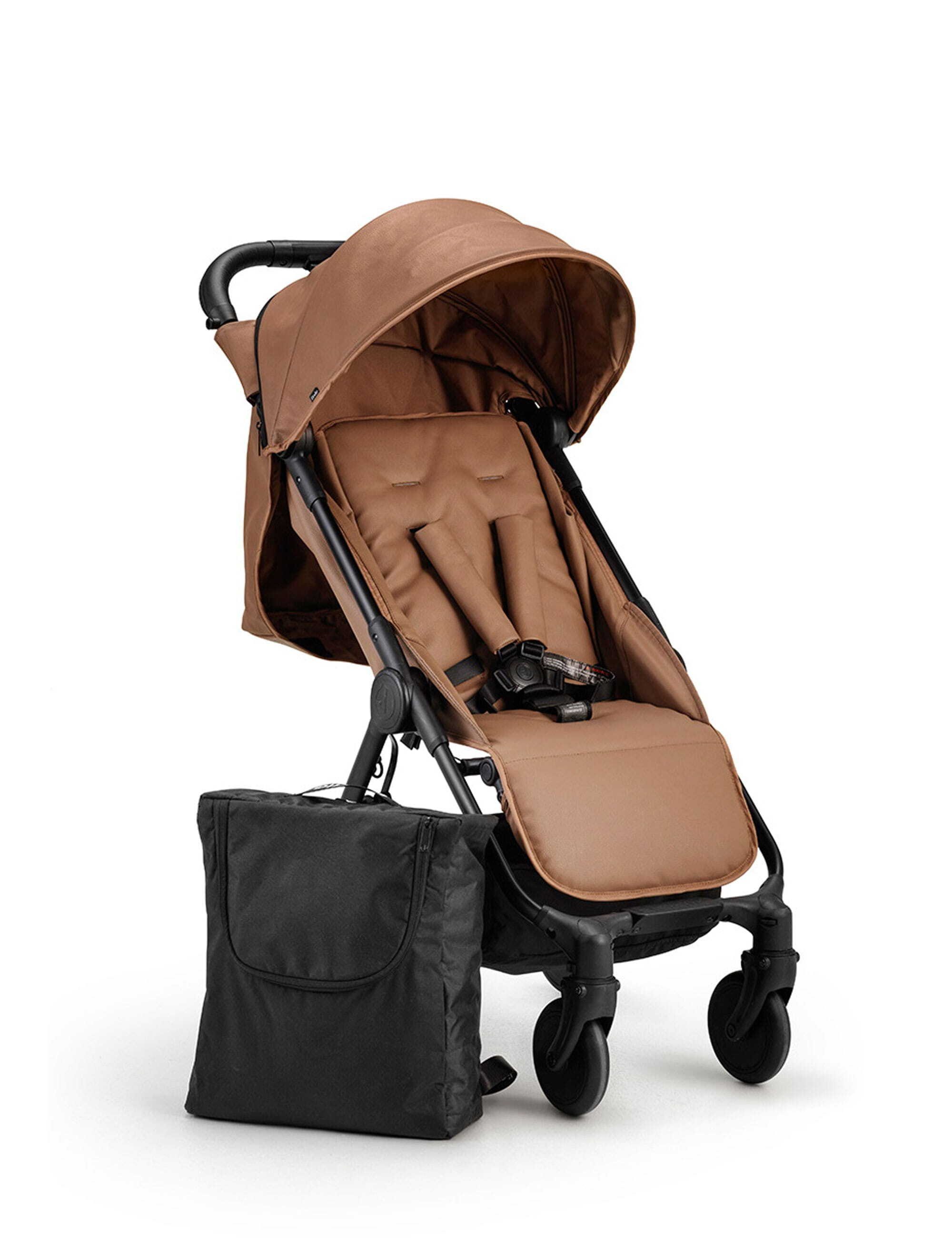 Kinder-Buggy Caramel schwarz | Brown (1-tlg) Floral, Elodie Kinderwagen