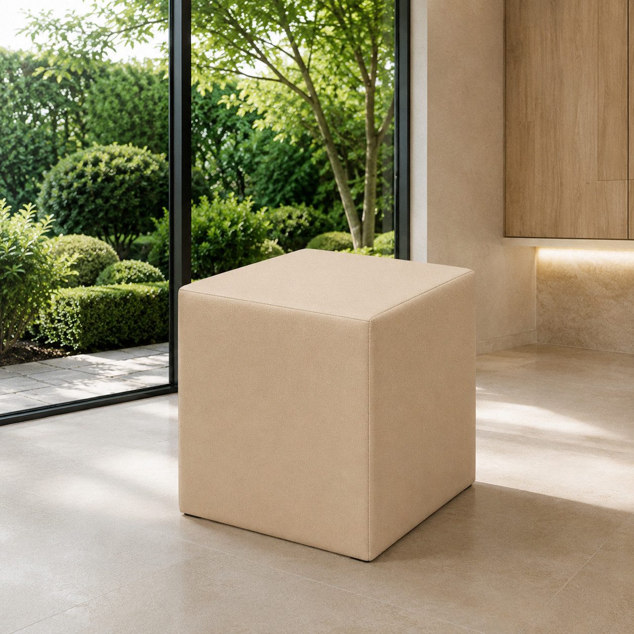 Best for Home Sitzhocker Cube Pouf – Stilvoller Samt Hocker & Fußhocker (Einzelstück, 1 St., verschiedene Farben), Handwerksqualität,TOP Preis-Leistungs-Verhältnis