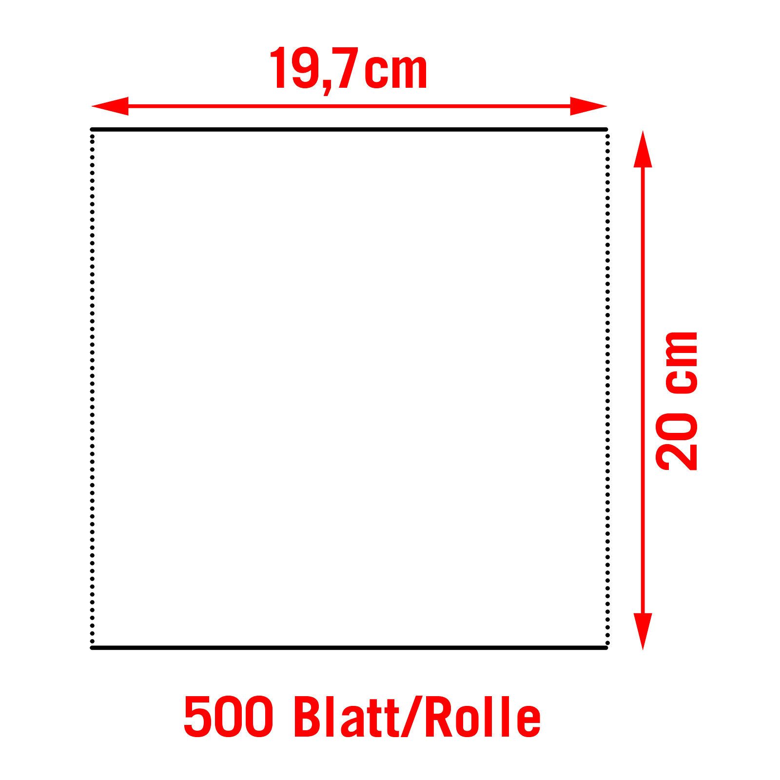 DEMA XXL Putztuchrolle Putztuch Papiertuch 100 m 500 Blatt Reinigungstuch (1-tlg) – Bild 2 von 4