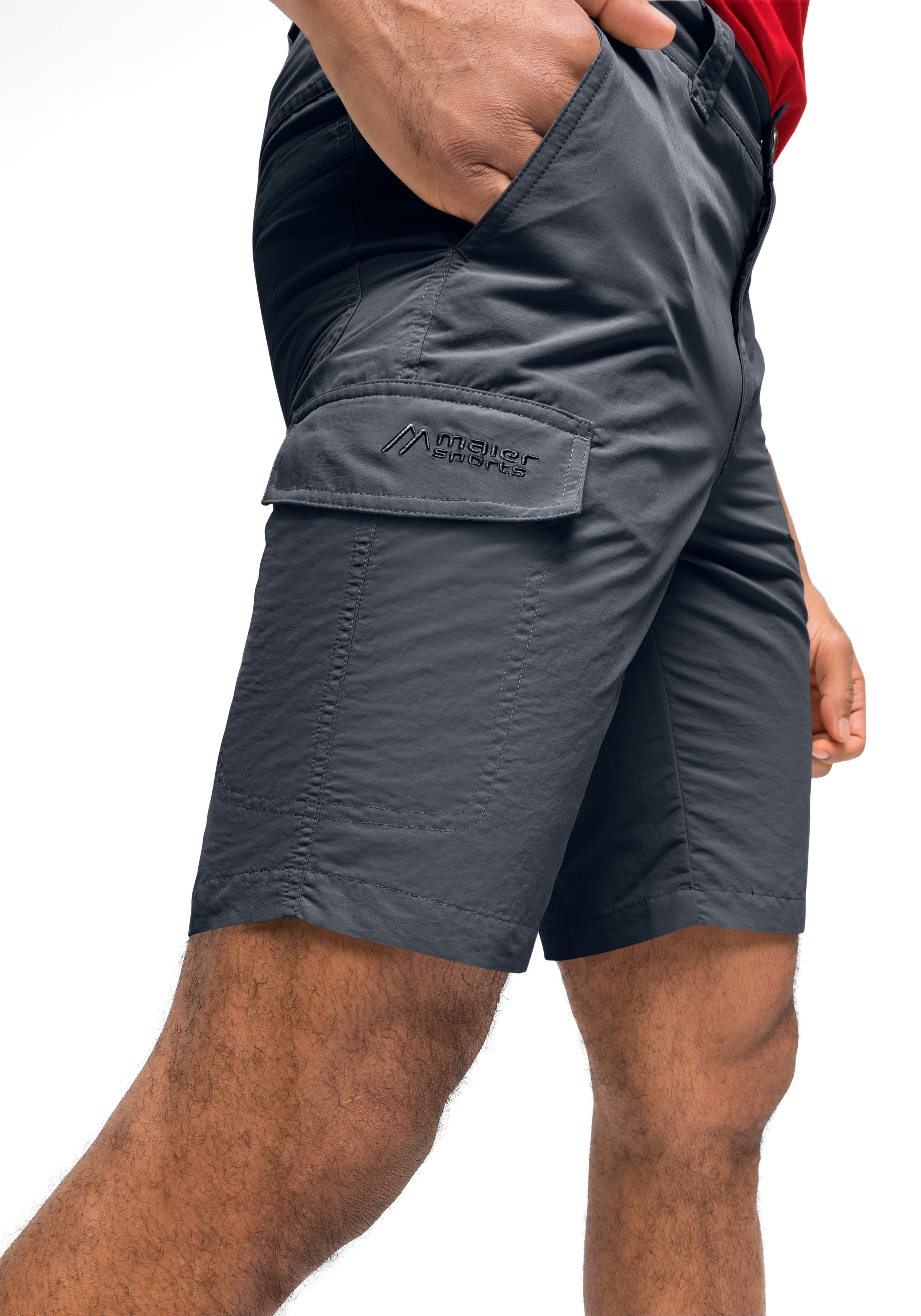 Fit Funktionsshorts im Sports Wanderbermuda Robuste Regular Main Maier grau