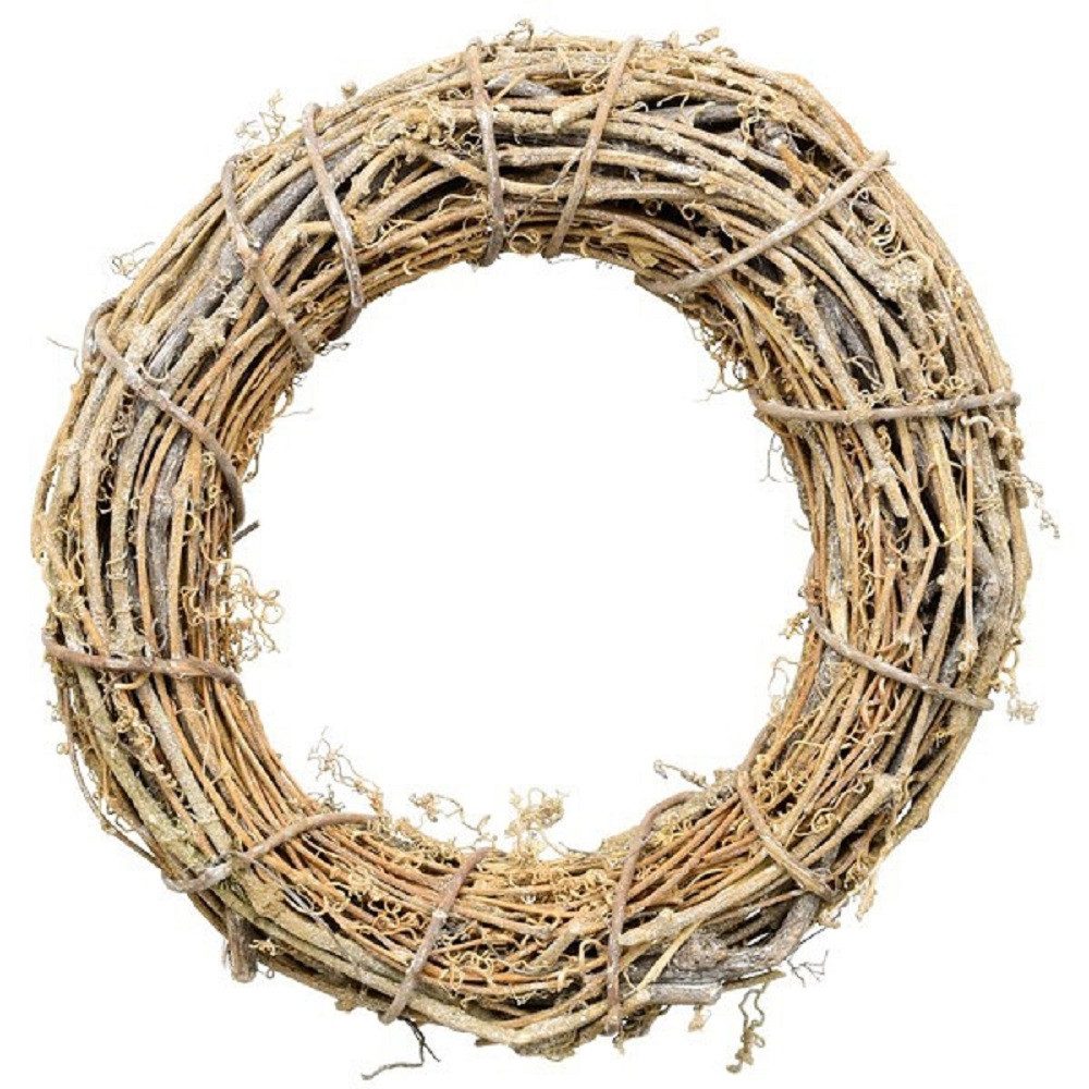 Dekokranz Exner Kranz Willow, Natur, Rattan, 32x32x8 cm, 239282