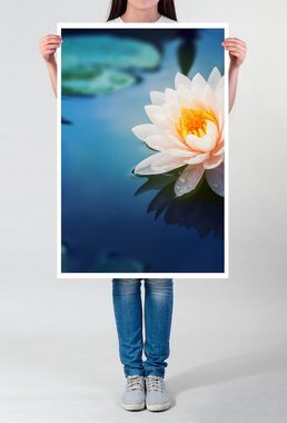 Sinus Art Poster Wunderschöne Lotusblüte 60x90cm Poster