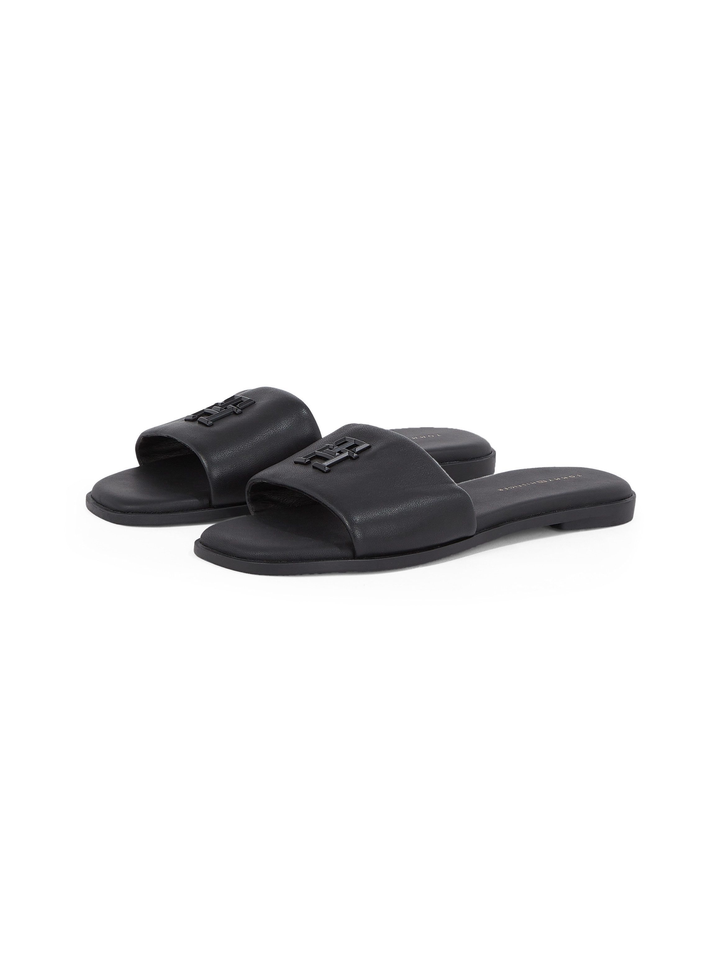TH LOGO HARDWARE LEATHER MULE Pantolette